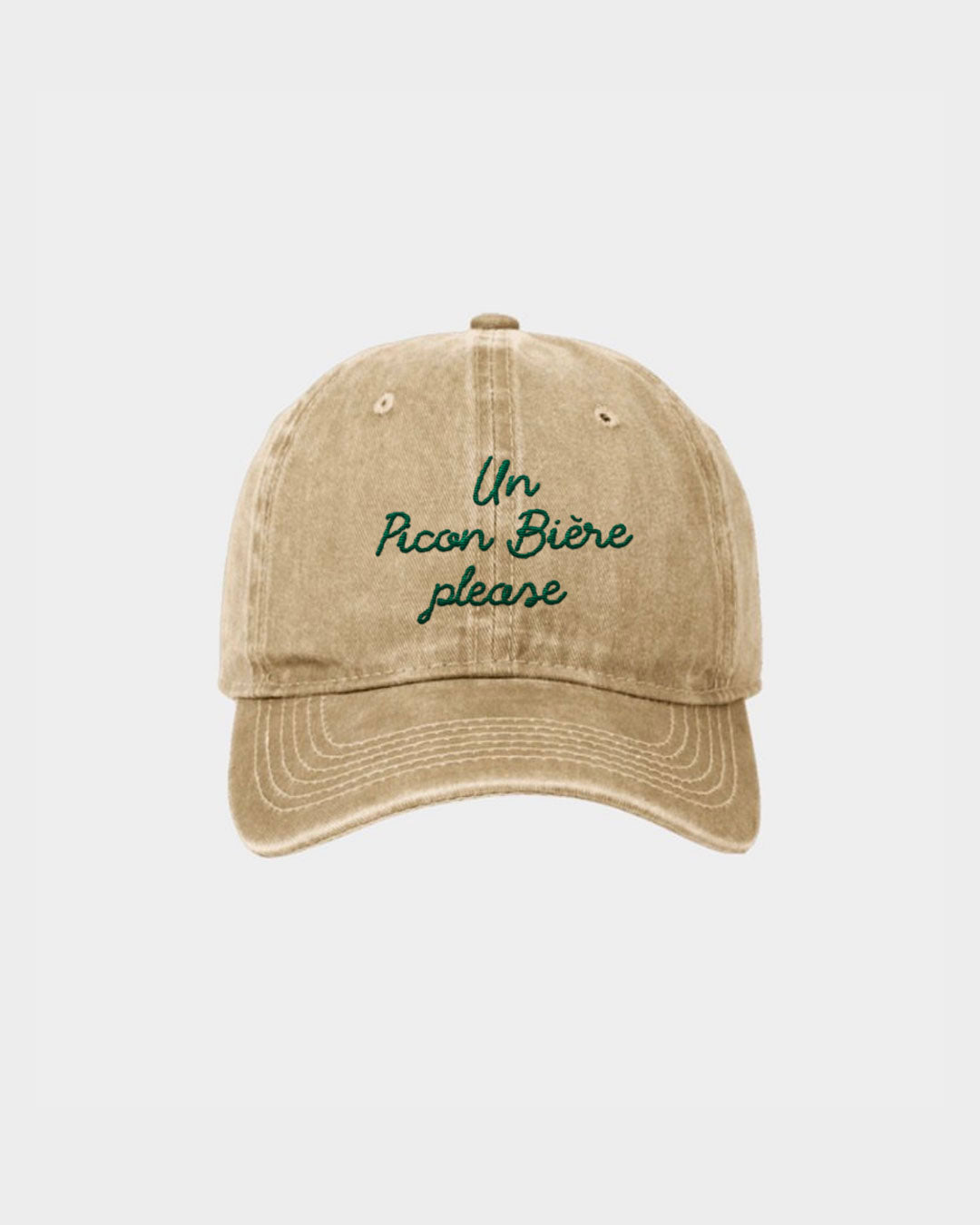 Juste Un T-shirt Casquettes Picon Bière Please casquette coton brodée