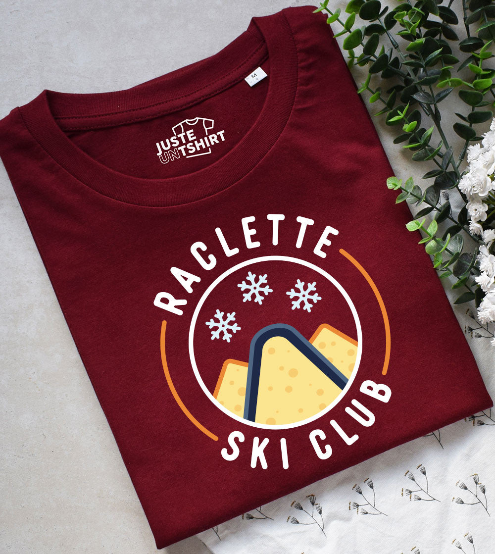 Juste Un T-shirt T-shirts Imprimés Raclette Ski Club t-shirt blanc