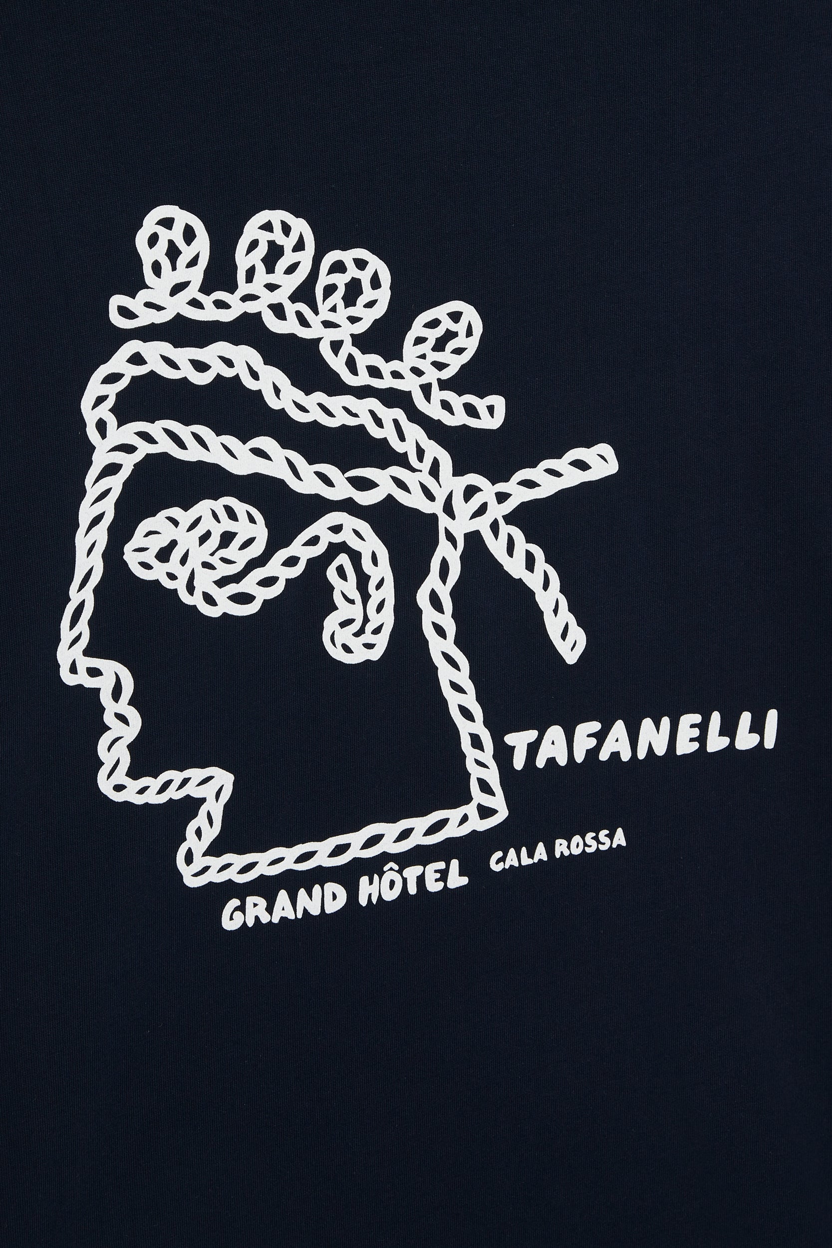 TAFANELLI T-Shirts LE CALA ROSSA t-shirt bleu marine limité 30 pièces