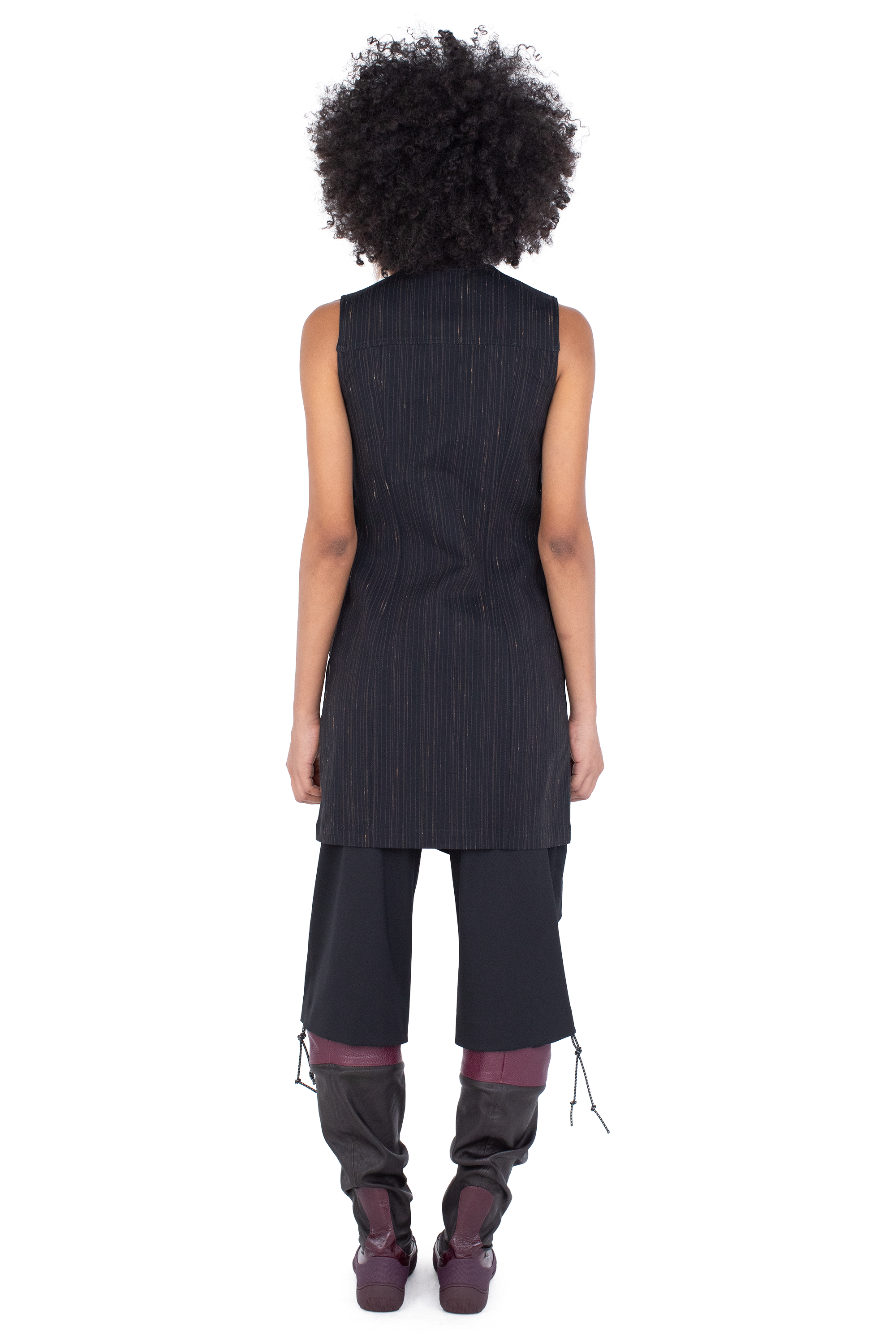 Kiko Kostadinov Dresses KOEL Tunic tunique Charcoal & Rose zippée
