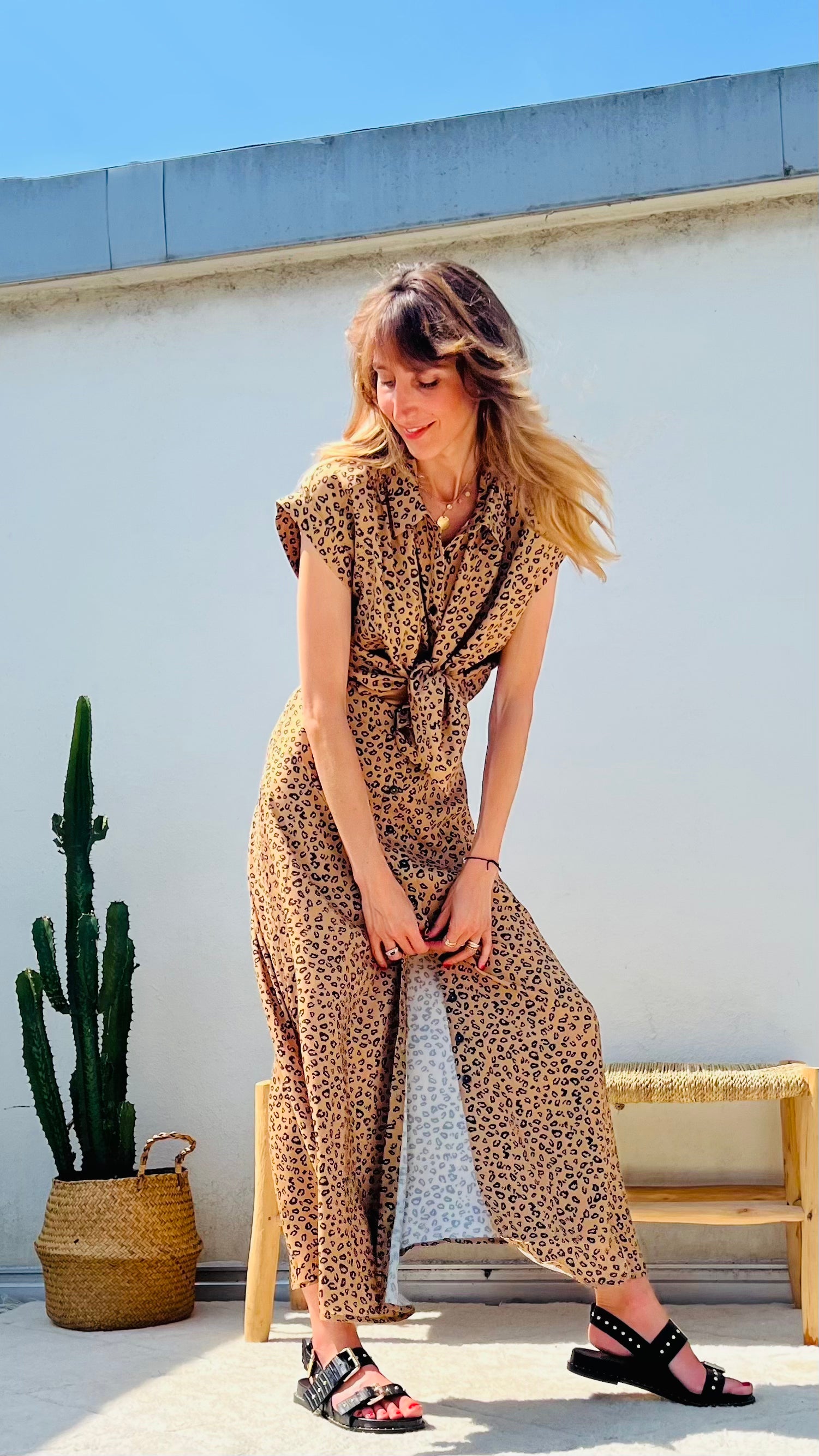 PANTRUCHE Jupes Jupe JAVANAISE jupe longue léopard viscose