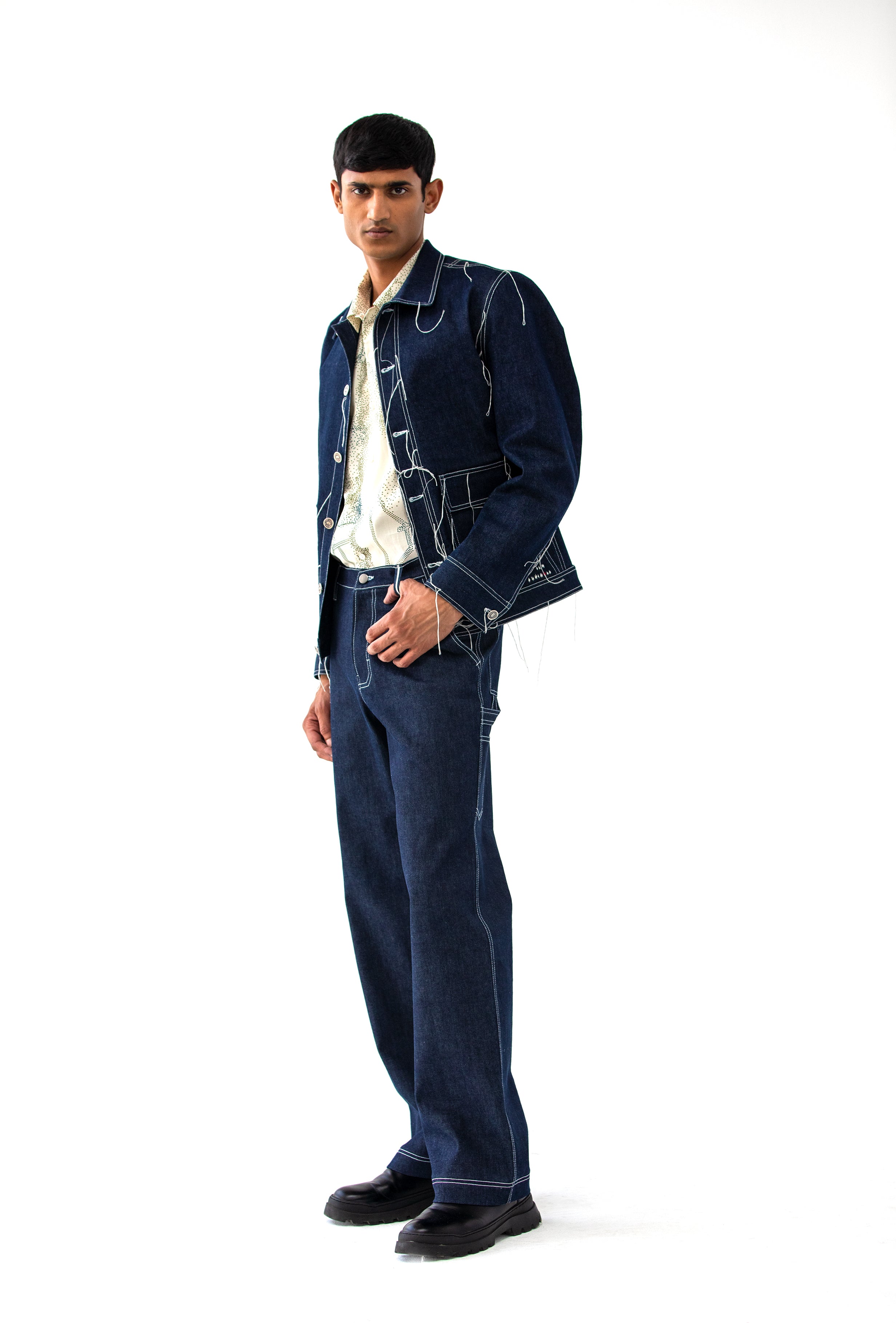 COUNTRYMADE Jackets WARRIOR DENIM JACKET veste denim brodée coupe regular