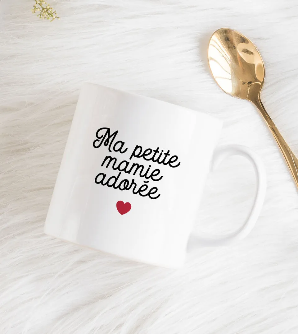 Juste Un T-shirt Mugs Ma petite Mamie Adorée mug anse classique ou cœur
