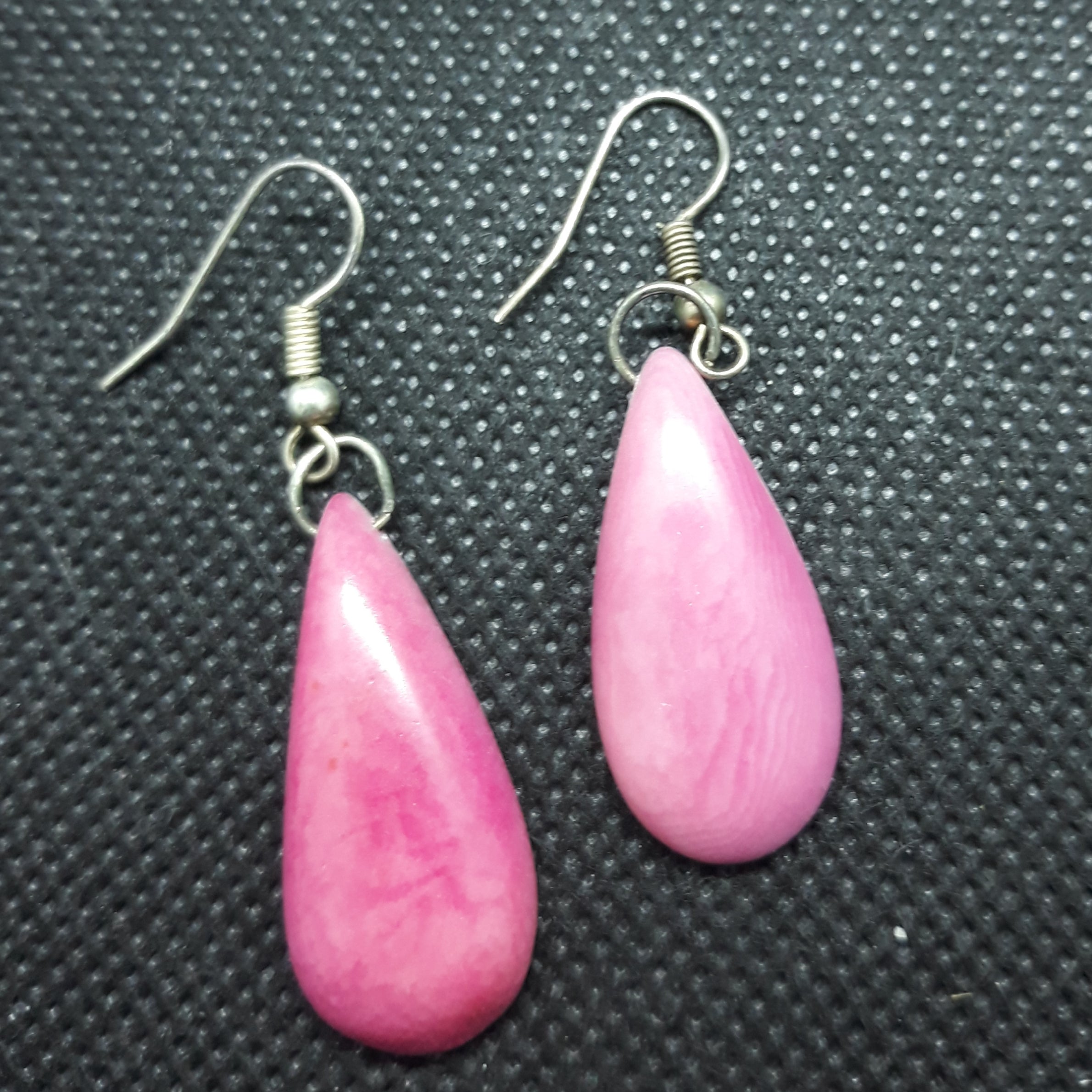 Boucles d'oreilles gottas boucles orange rose en ivoire végétal