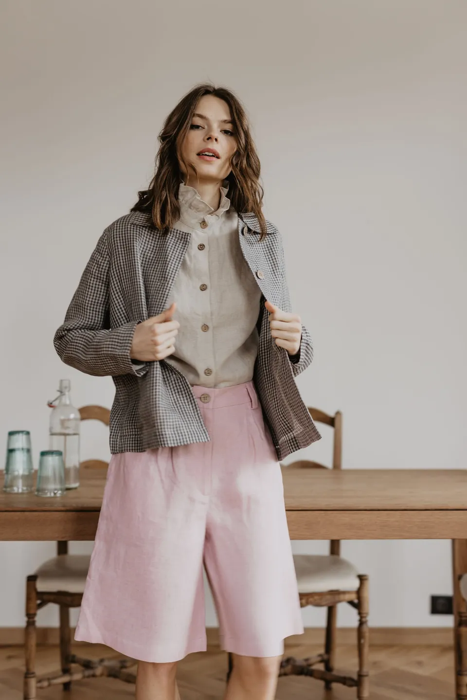 Laumė linen Linen Jackets Preila veste en lin jaune soleil XS