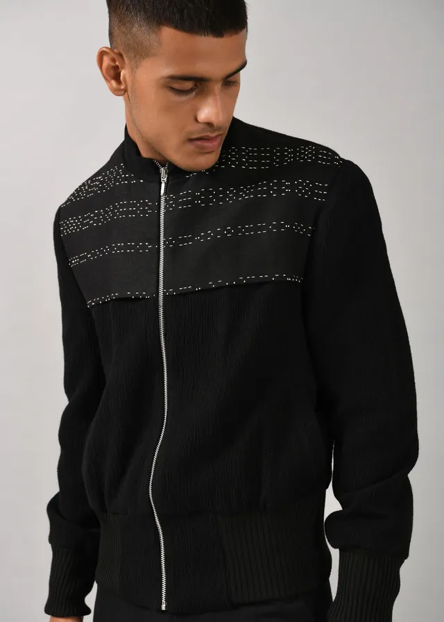 COUNTRYMADE Band of Brothers Morse Code Bomber Jacket bomber noir brodé