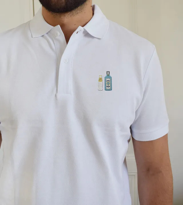 Juste Un T-shirt Polos Bombay Tonic polo brodé apéro