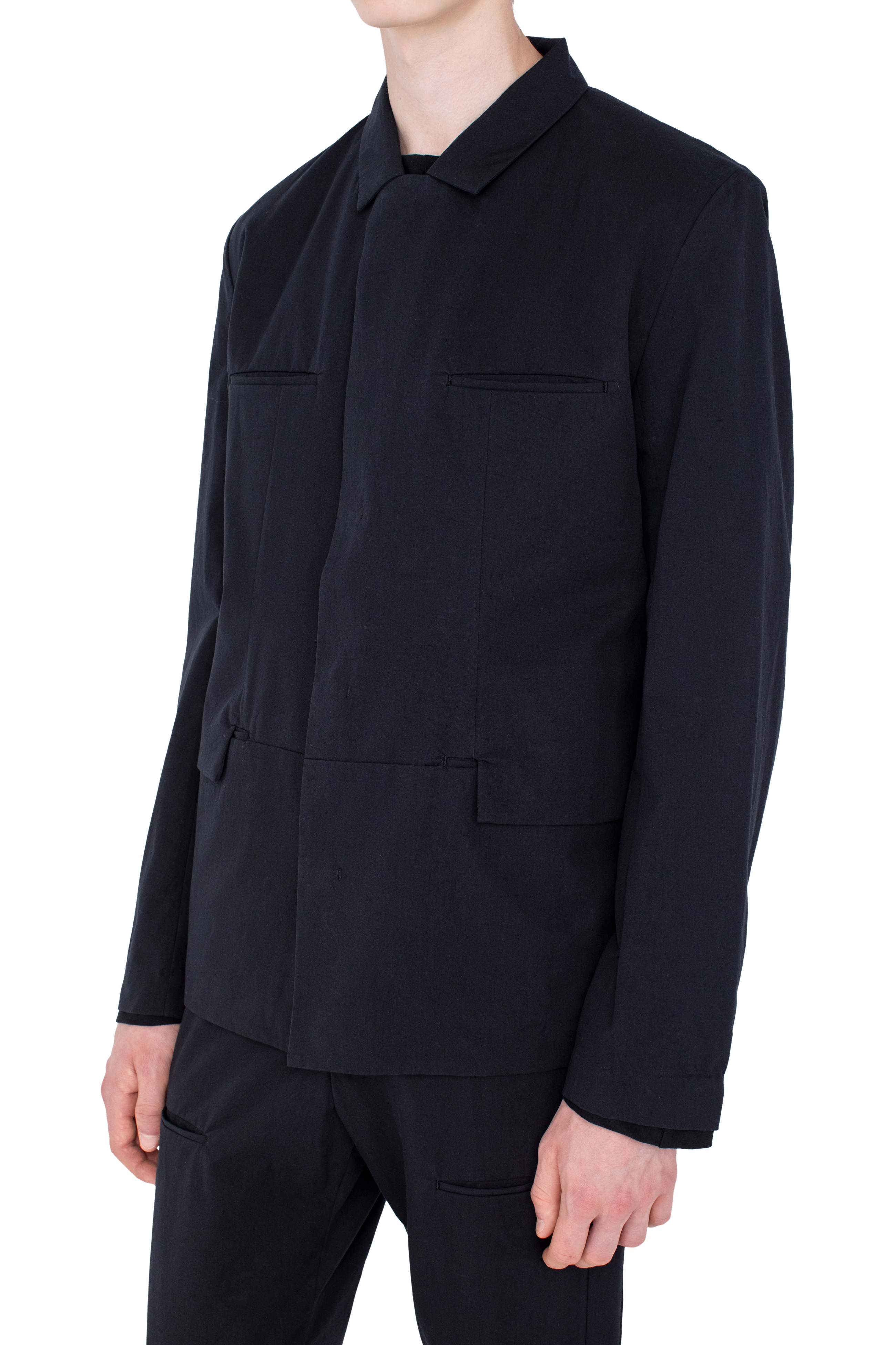 Kiko Kostadinov Outerwear GRAATSMA Jacket veste noire en coton bio