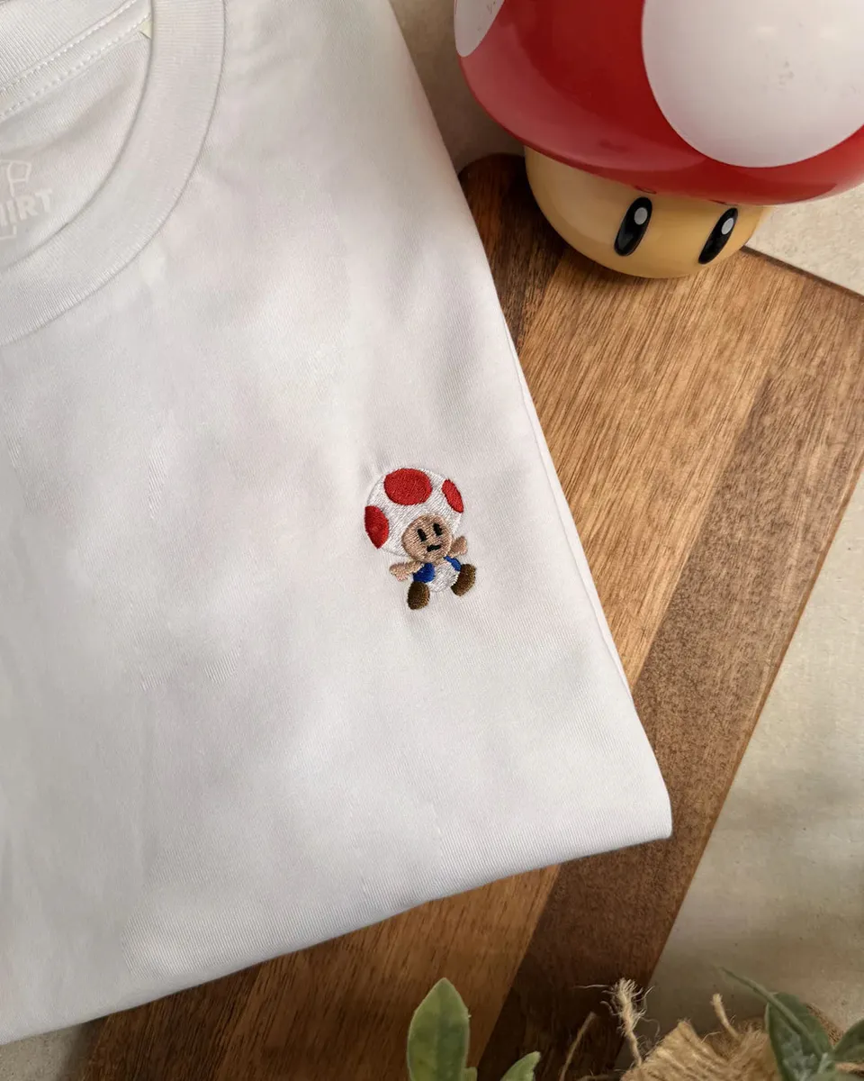 Juste Un T-shirt T-shirts Enfants Toad T-shirt enfant brodé coton bio