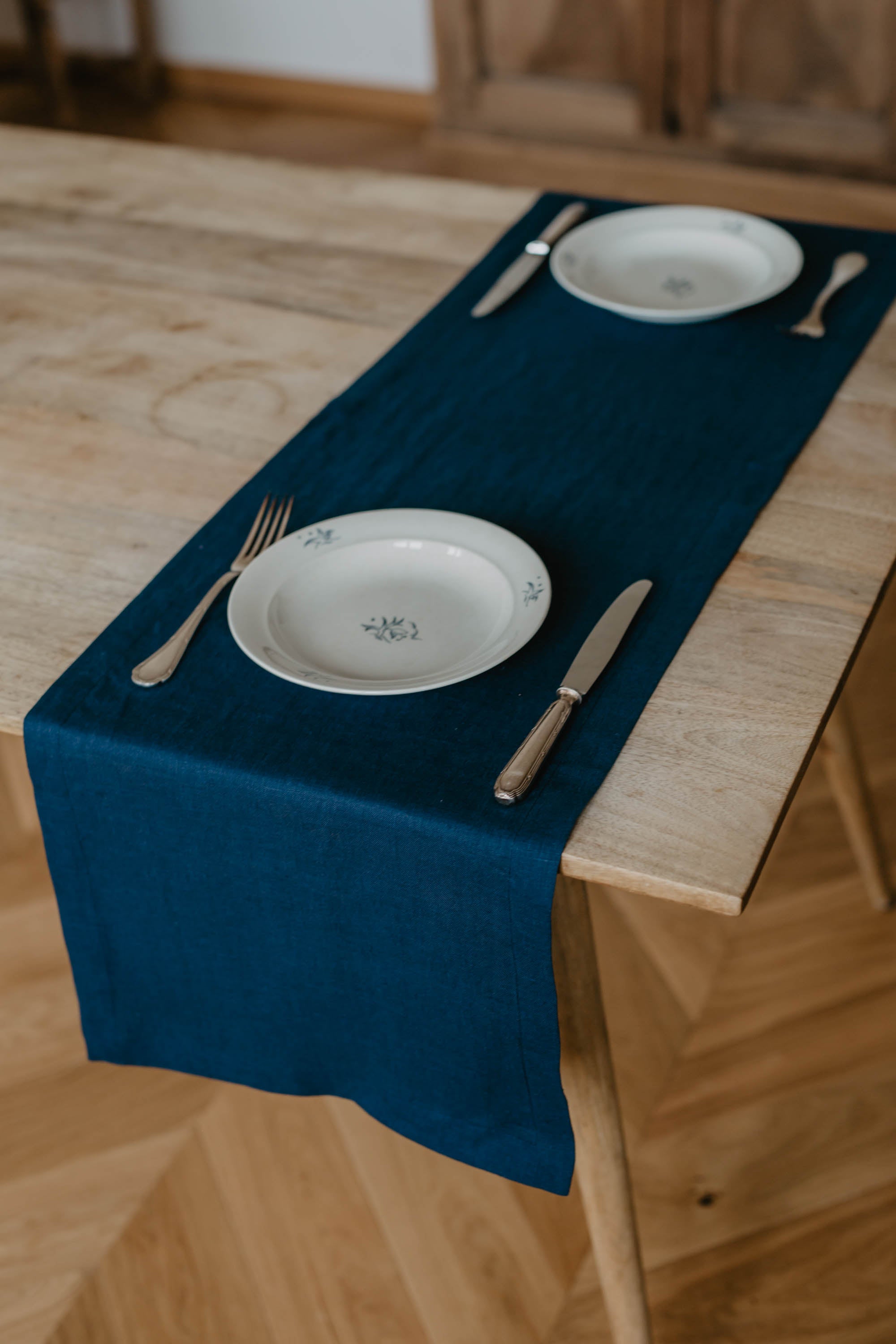 Laumė linen Home Edit chemin de table en lin naturel 120 cm