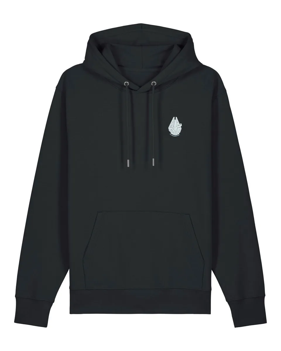 Juste Un T-shirt Sweats à Capuche Falcon sweat à capuche gris chiné animé
