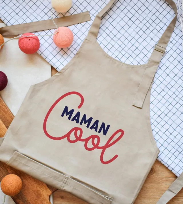 Juste Un T-shirt Tabliers Maman Cool tablier naturel