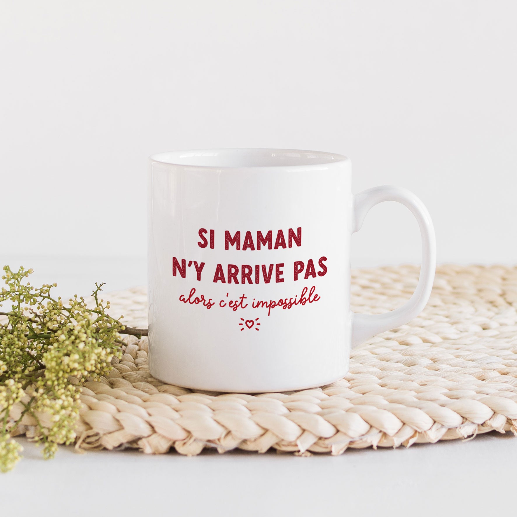 Juste Un T-shirt Mugs Si maman n'y arrive pas mug