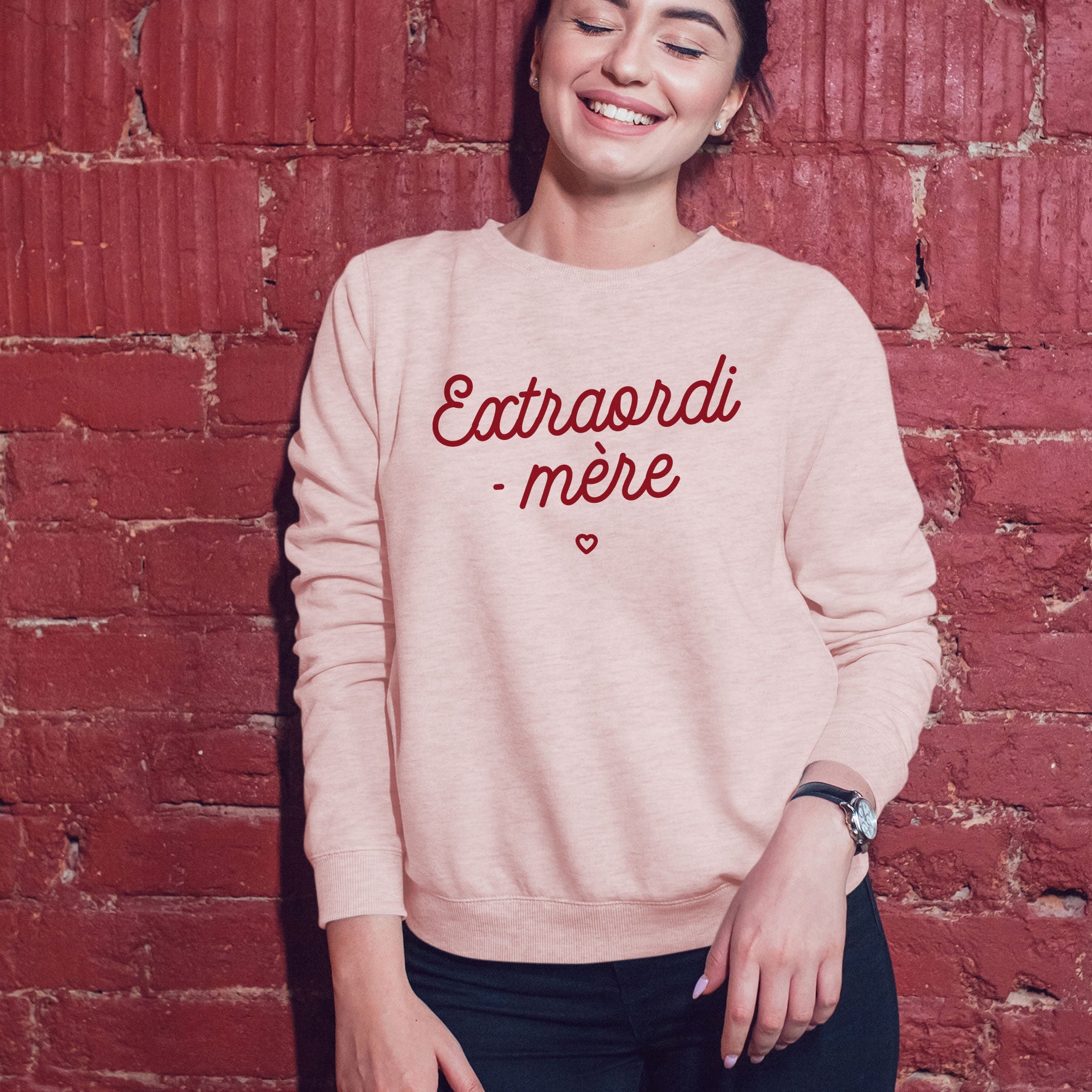 Juste Un T-shirt Sweats Imprimés Extraordi-mère sweat femme