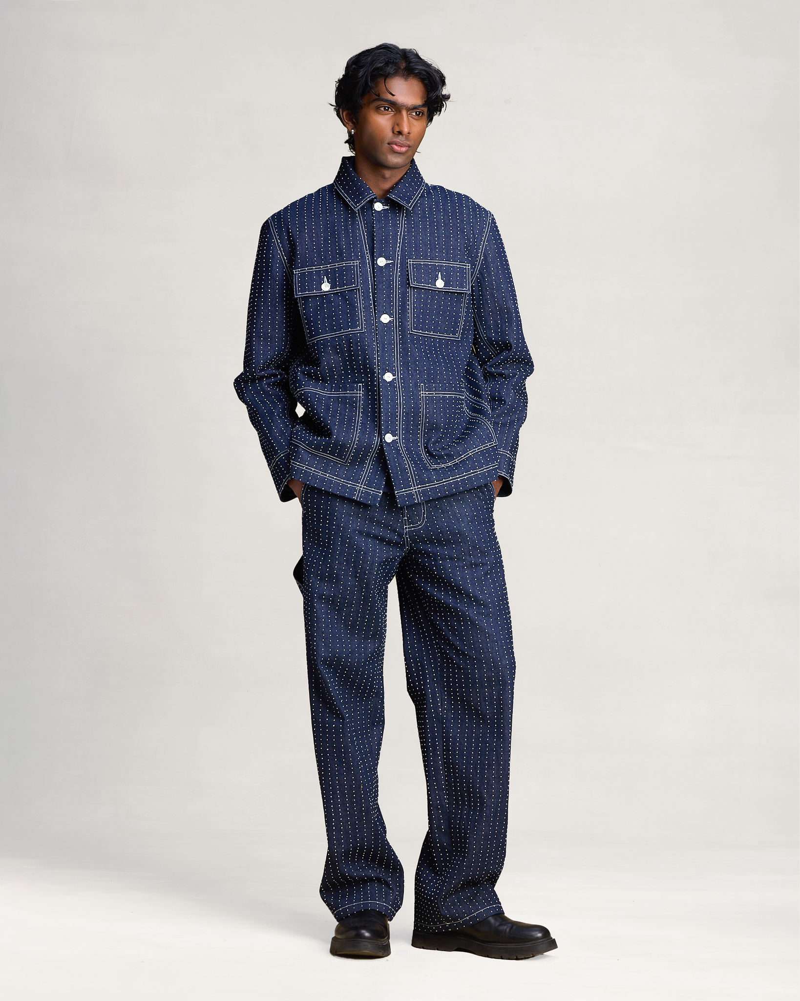 COUNTRYMADE Jackets HICKORY WORKWEAR JACKET veste en jean brodée