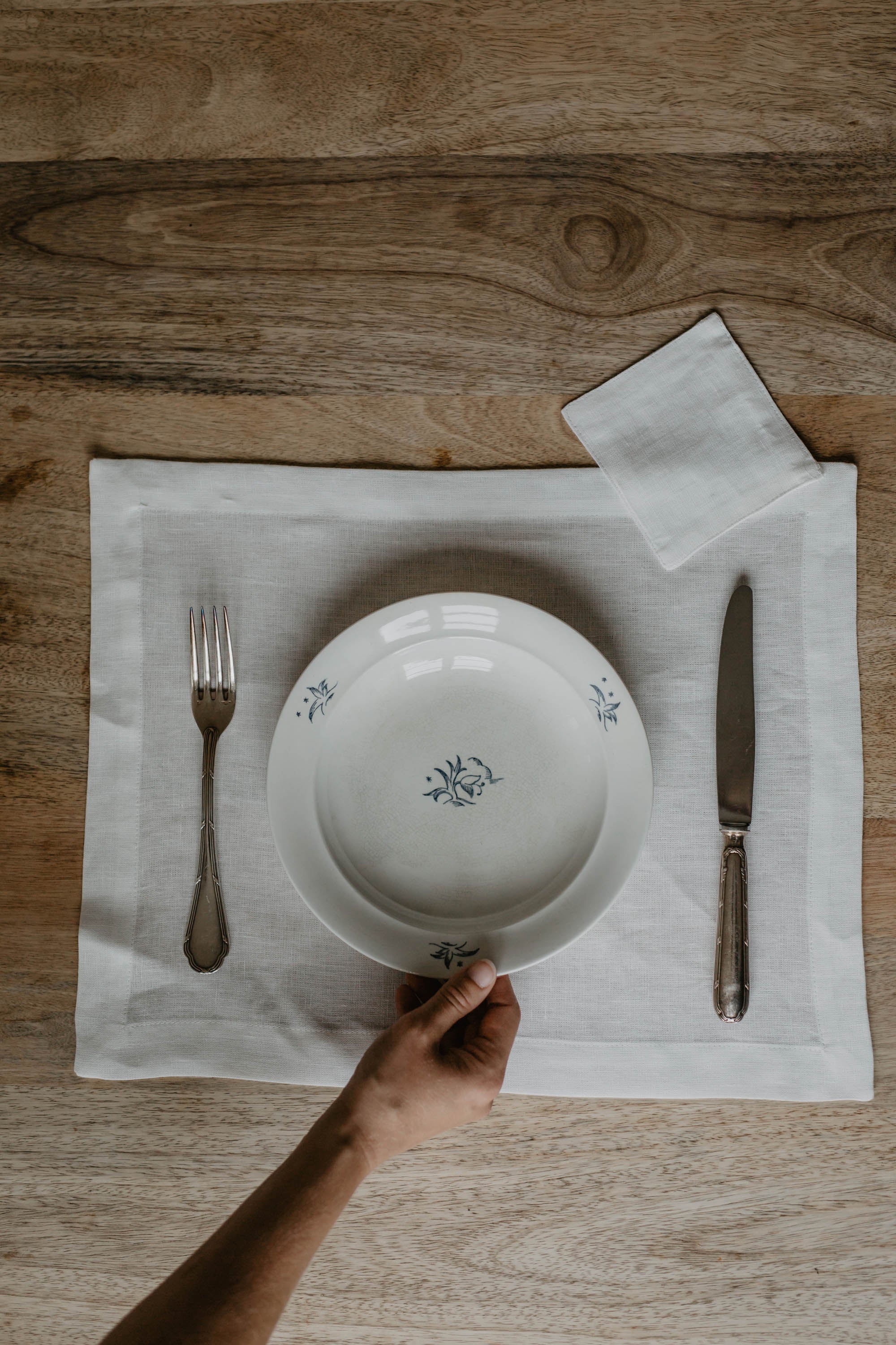 Laumė linen Home Edit set de table en lin naturel, lot de 2