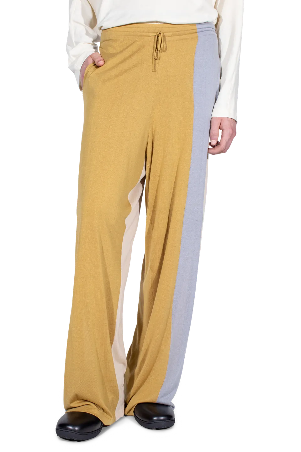 Kiko Kostadinov Knitwear SIGO Knit Trousers pantalon maille ocre