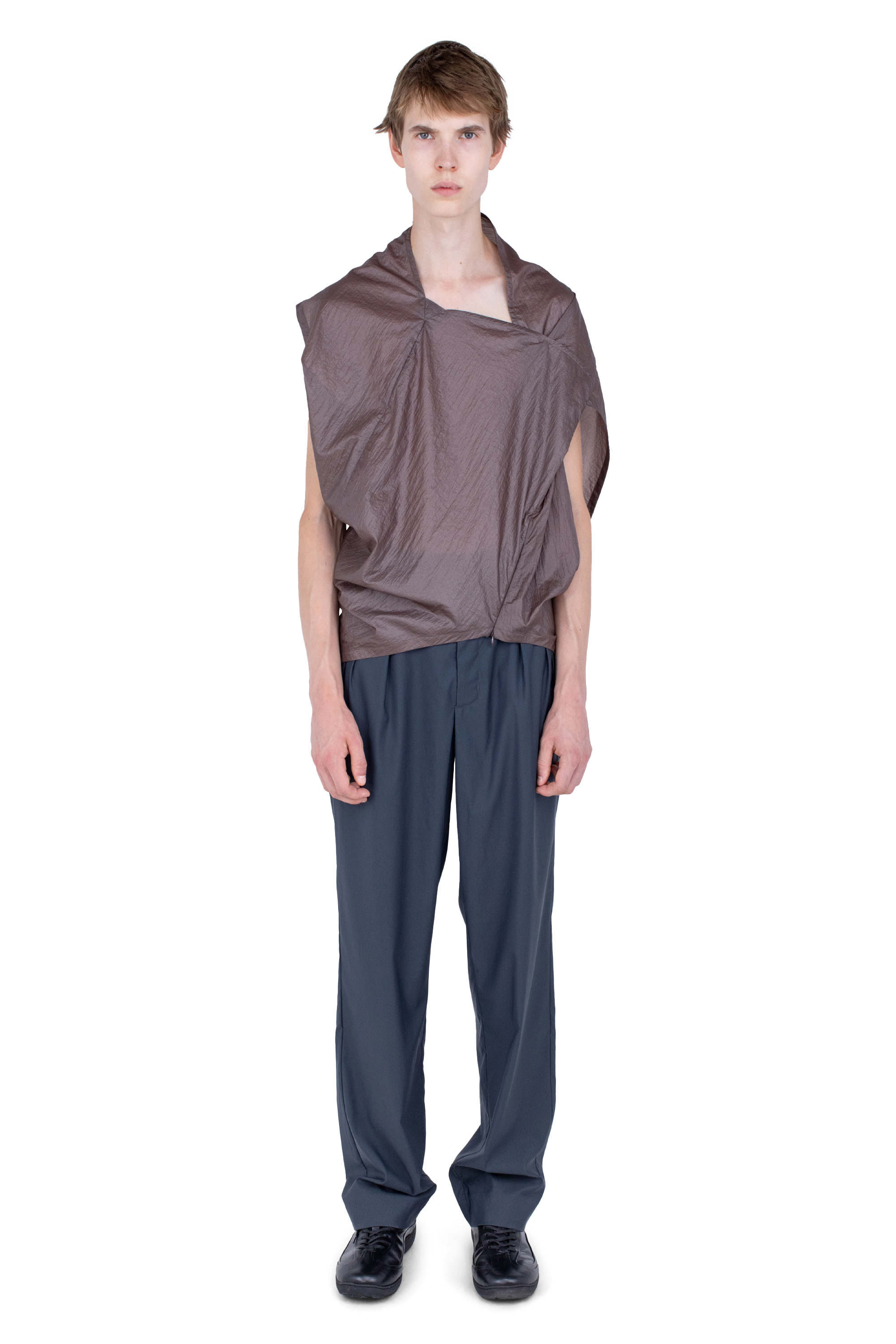 Kiko Kostadinov Tops FONS Warp Top top Terra nylon asymétrique