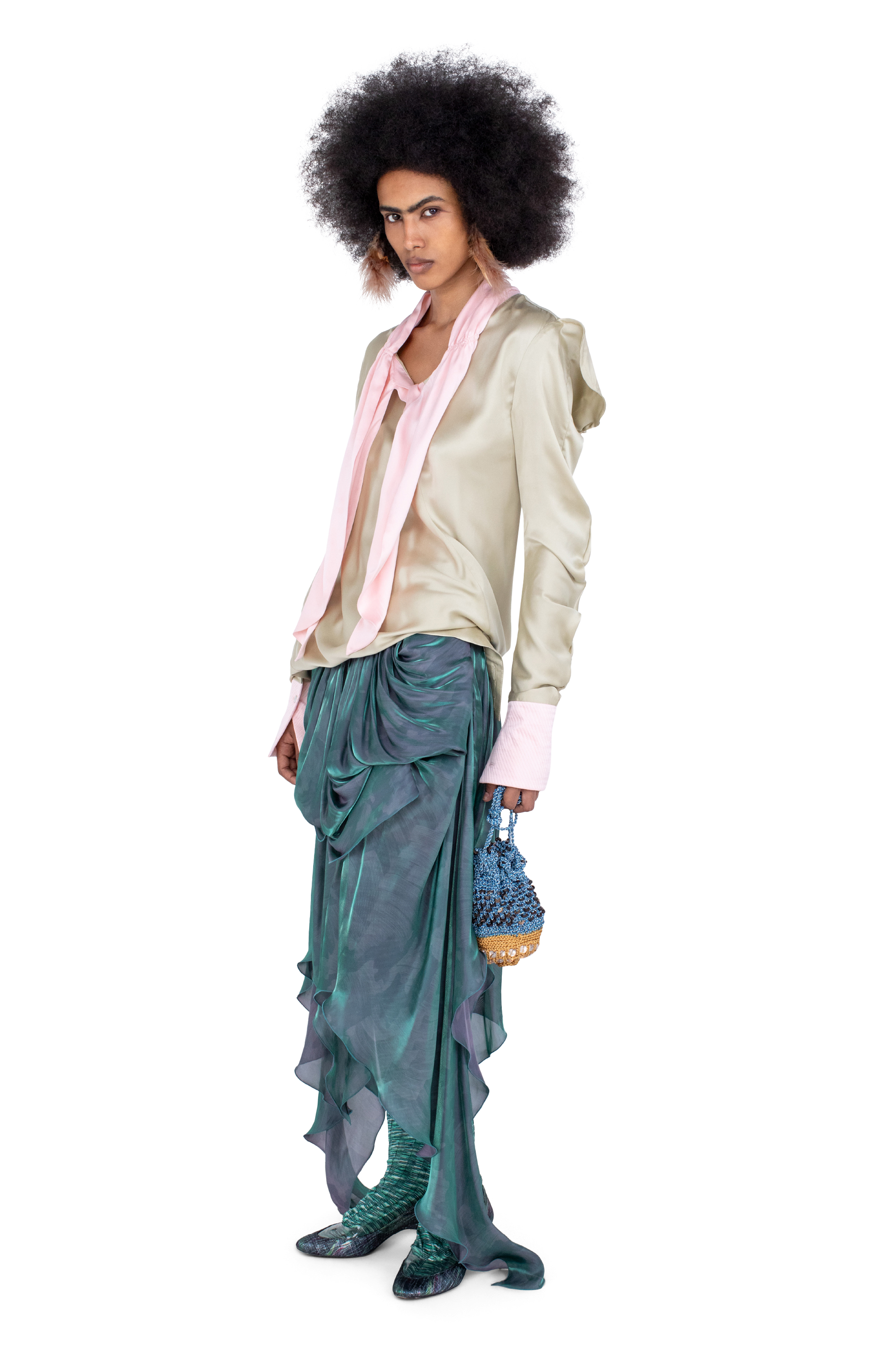 Kiko Kostadinov Tops EVELYN Blouse blouse Pebble en soie