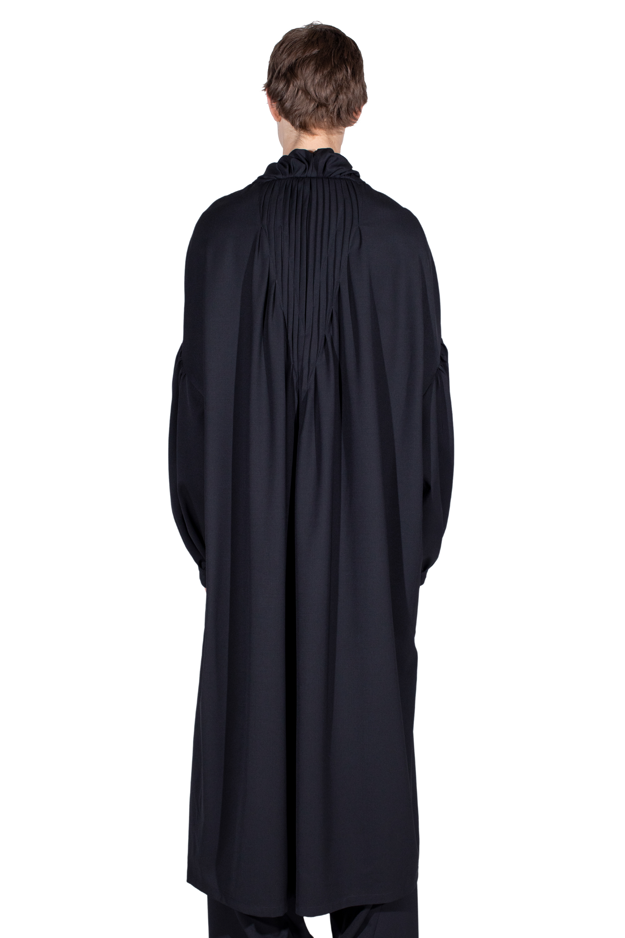 Kiko Kostadinov Shirts EVERS Long Shirt chemise Crow Black laine légère