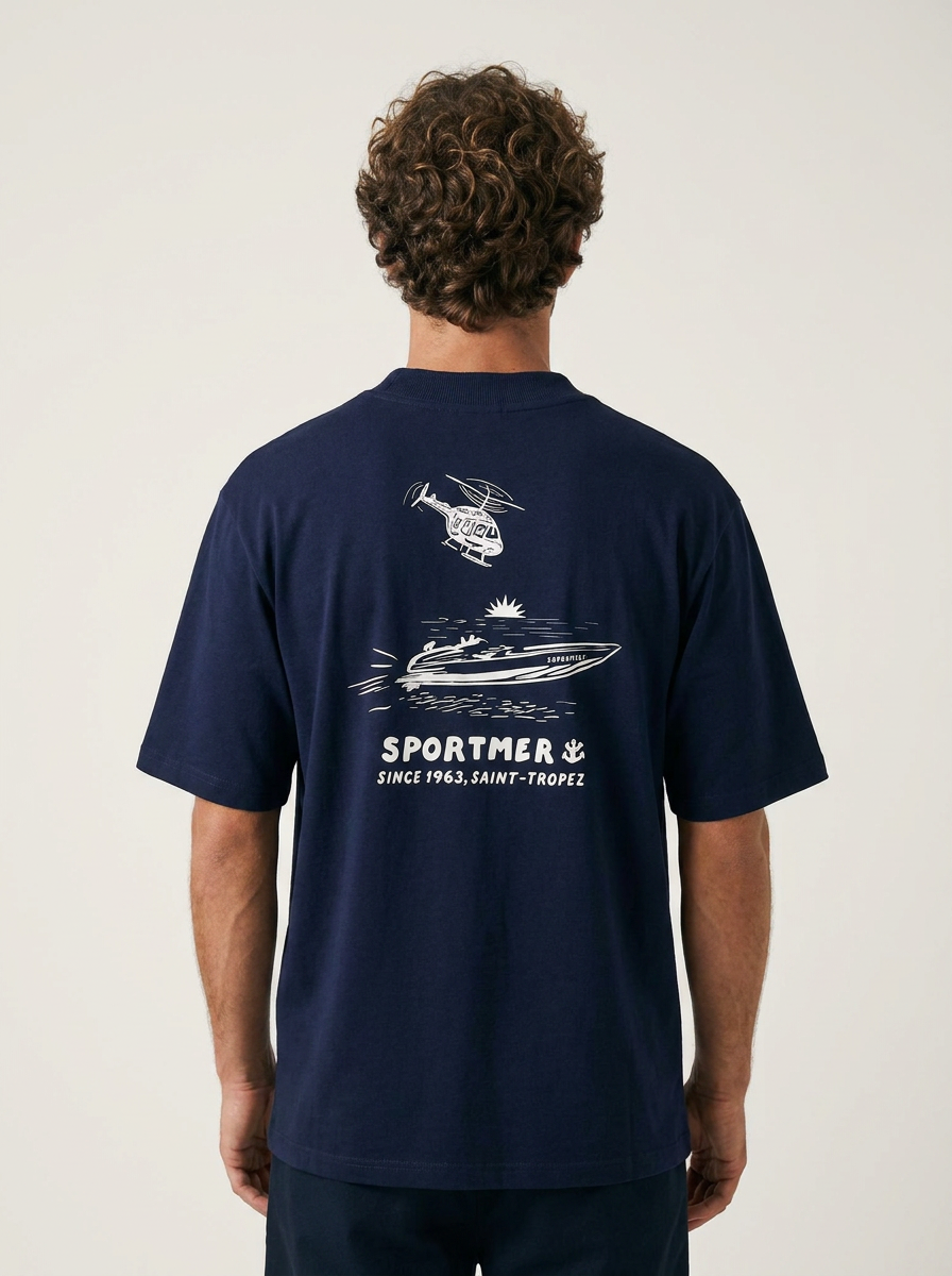 TAFANELLI T-Shirts Le Sportmer t-shirt navy édition limitée