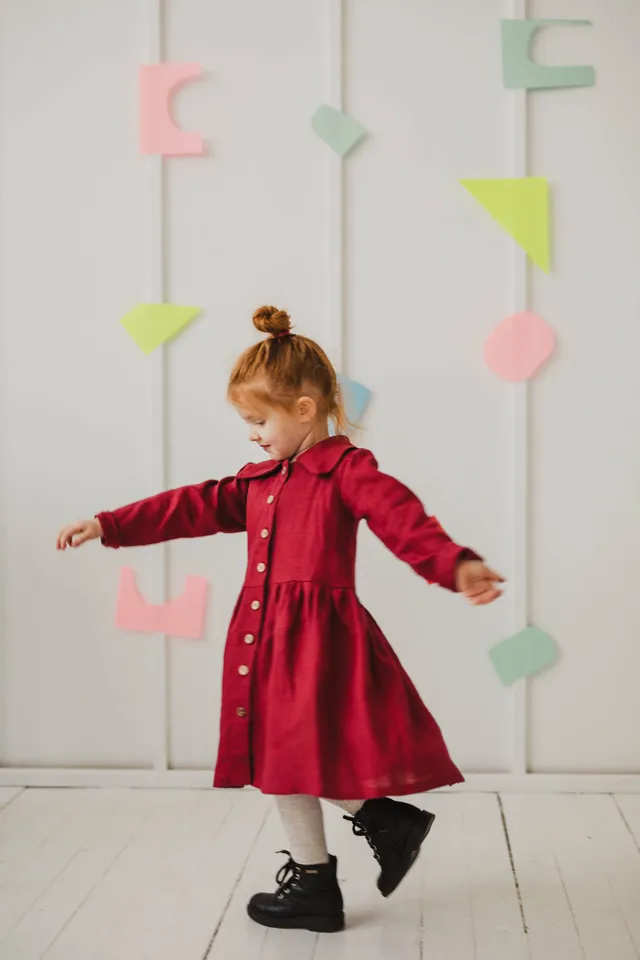 Laumė linen Kids Clothing Gužė robe fille en lin