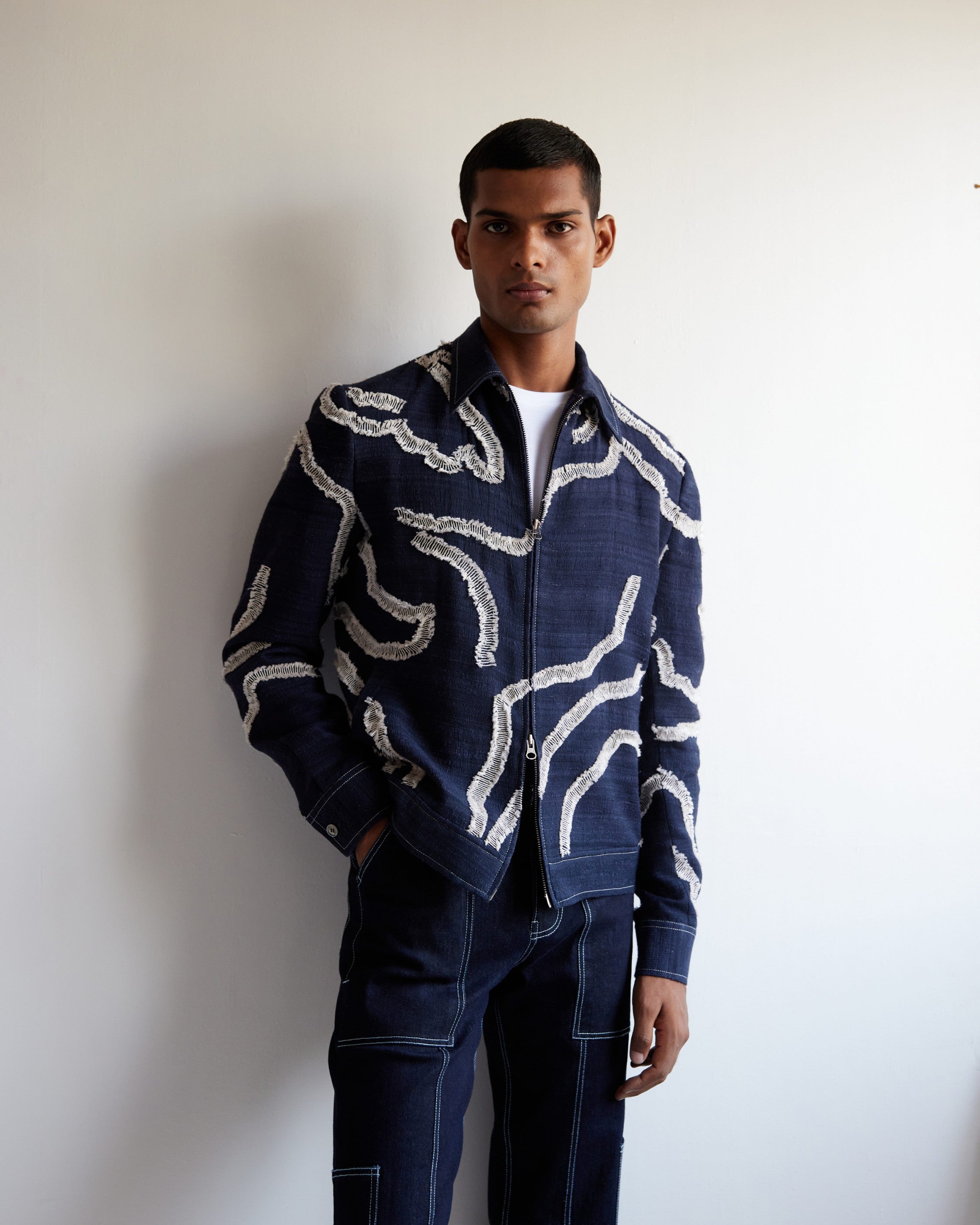 COUNTRYMADE Jackets DNA Short Jacket veste courte brodée en soie