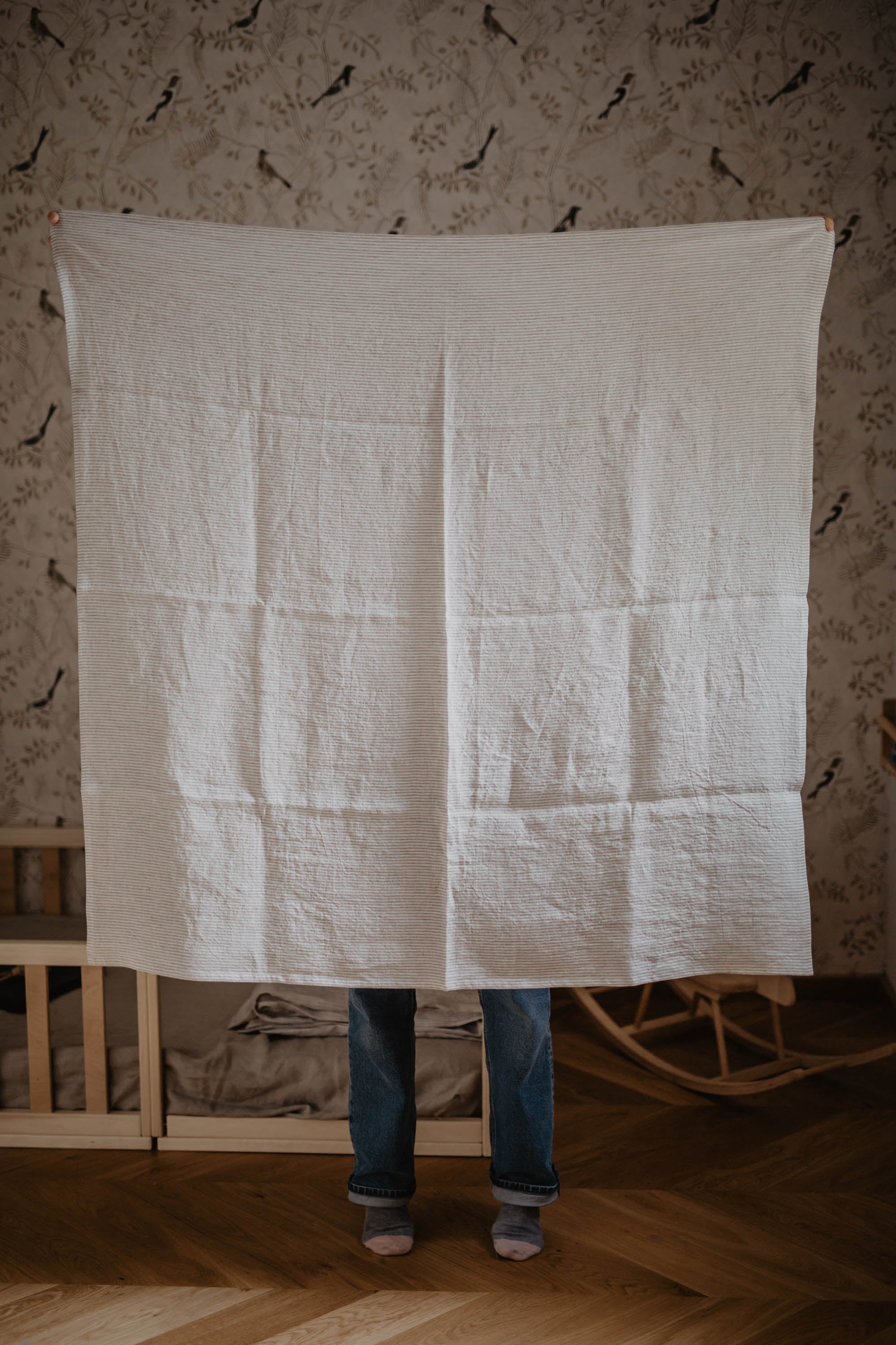 Laumė linen Baby and Kids Lange bébé 100x100 cm en lin naturel