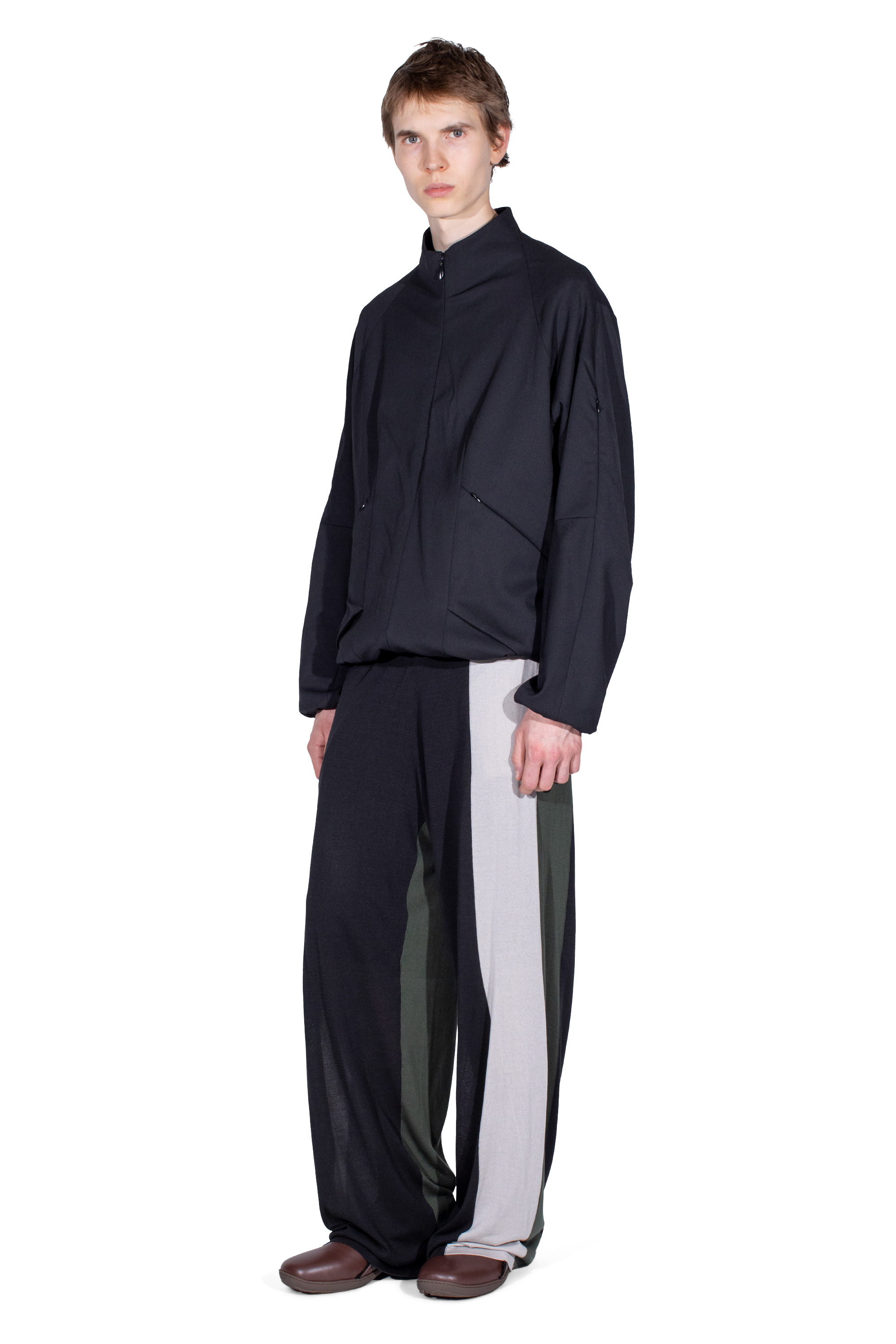 Kiko Kostadinov Knitwear SIGO Knit Trousers pantalon noir tricot