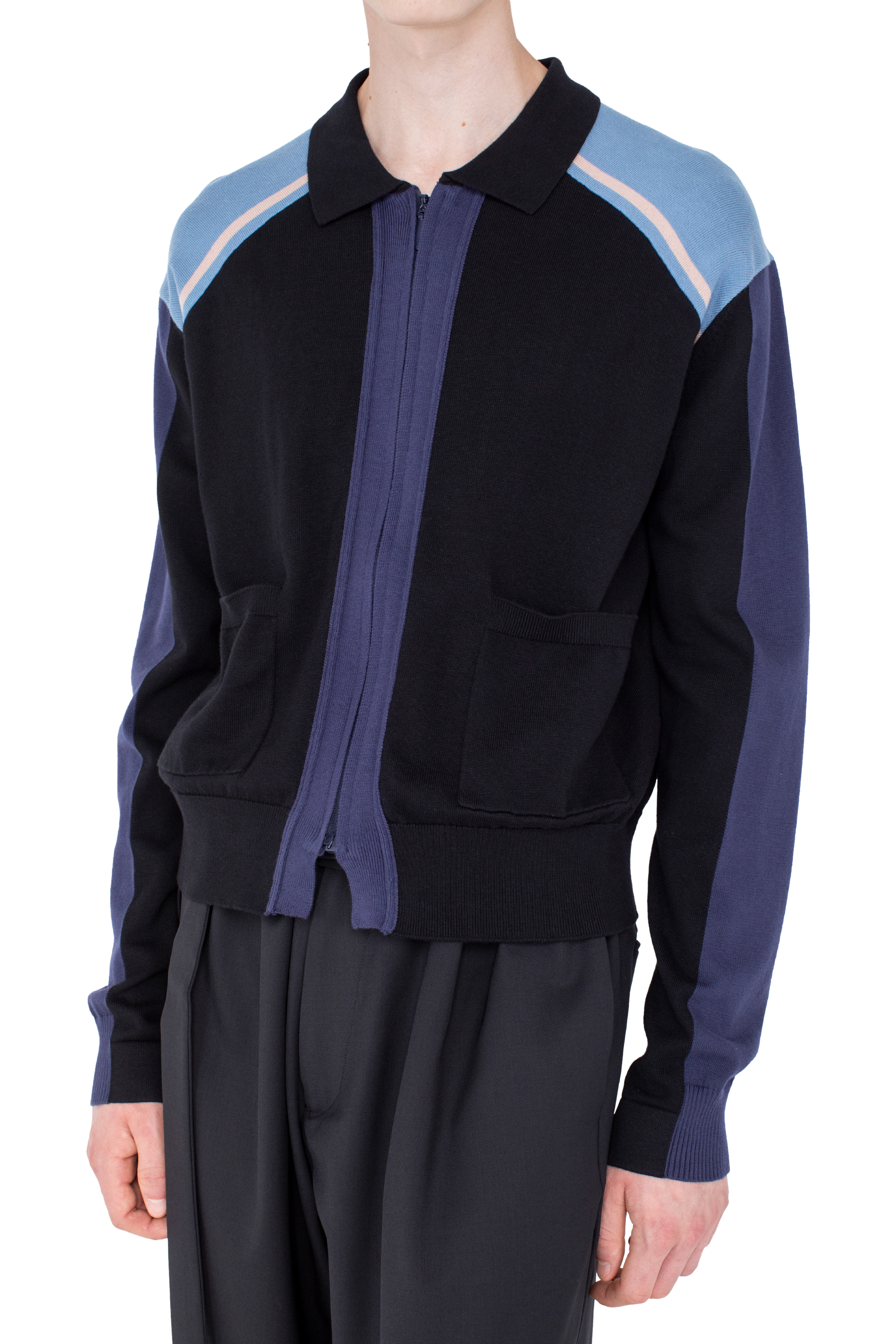 Kiko Kostadinov Knitwear MUNNO Knit Cardigan cardigan Phantom Black coton