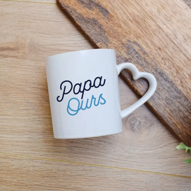 Juste Un T-shirt Mugs Mug Papa Ours mug cadeau papa anse au choix