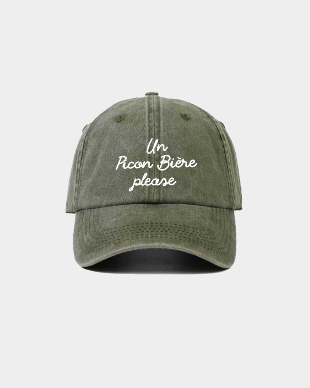 Juste Un T-shirt Casquettes Picon Bière Please casquette coton brodée
