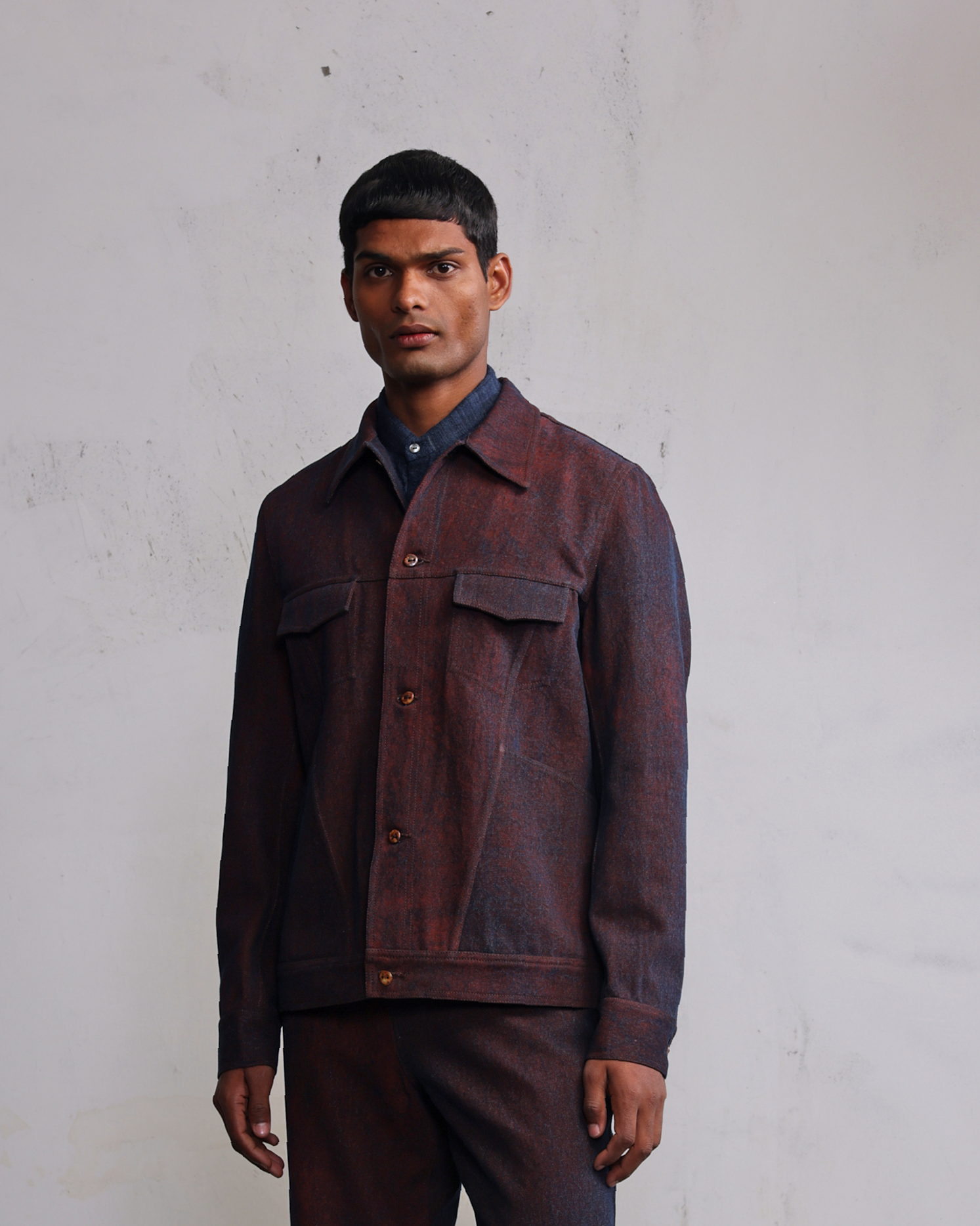 COUNTRYMADE Jackets Tarnished denim jacket veste denim enduit rouille