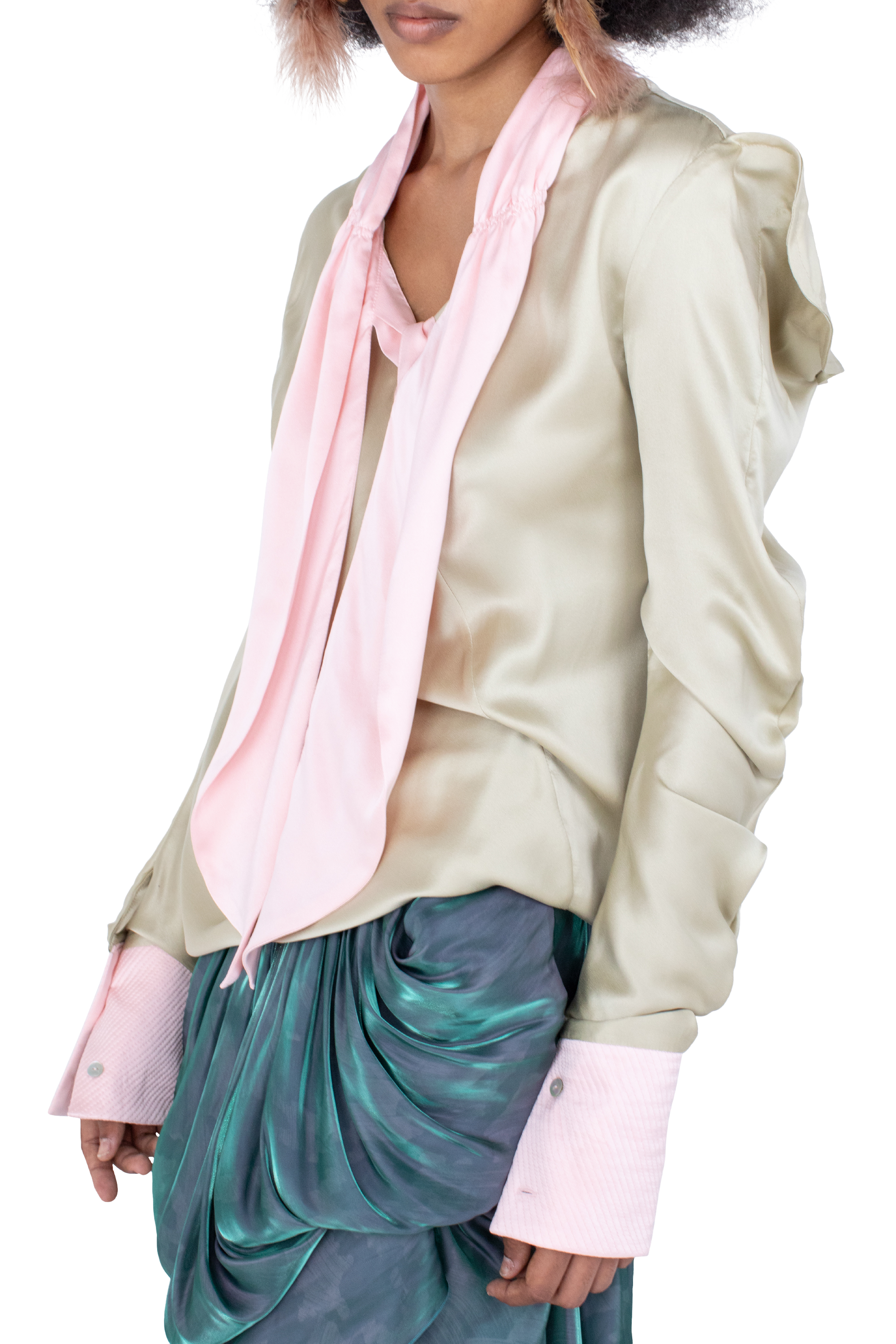 Kiko Kostadinov Tops EVELYN Blouse blouse Pebble en soie