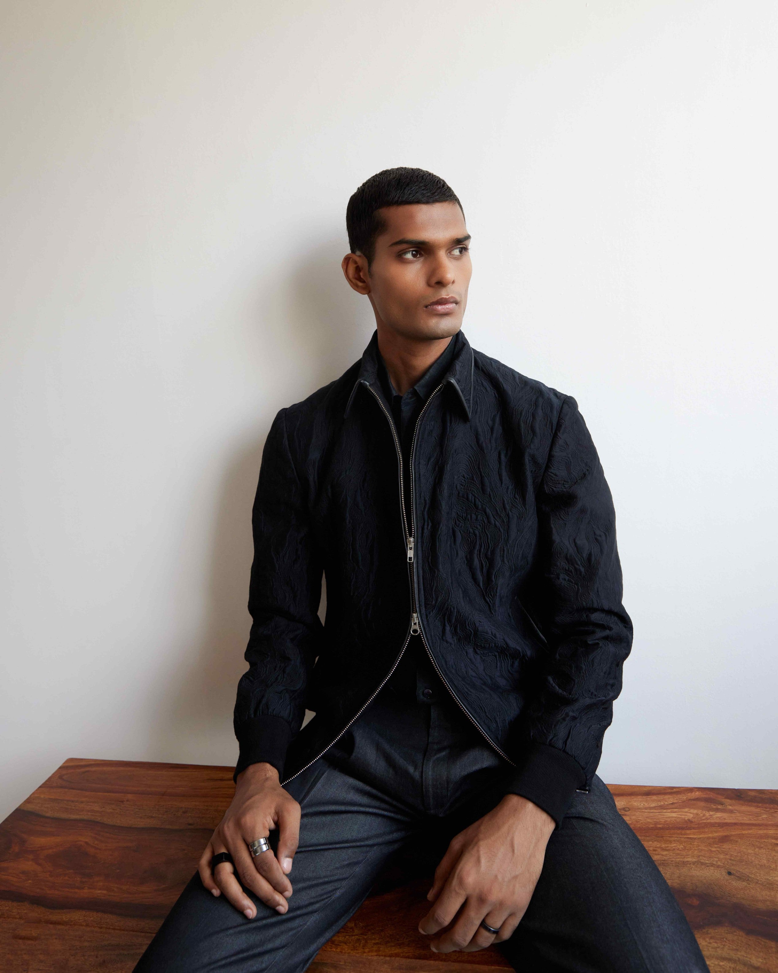 COUNTRYMADE Jackets Infinity Quilted Bomber Jacket bomber matelassé noir