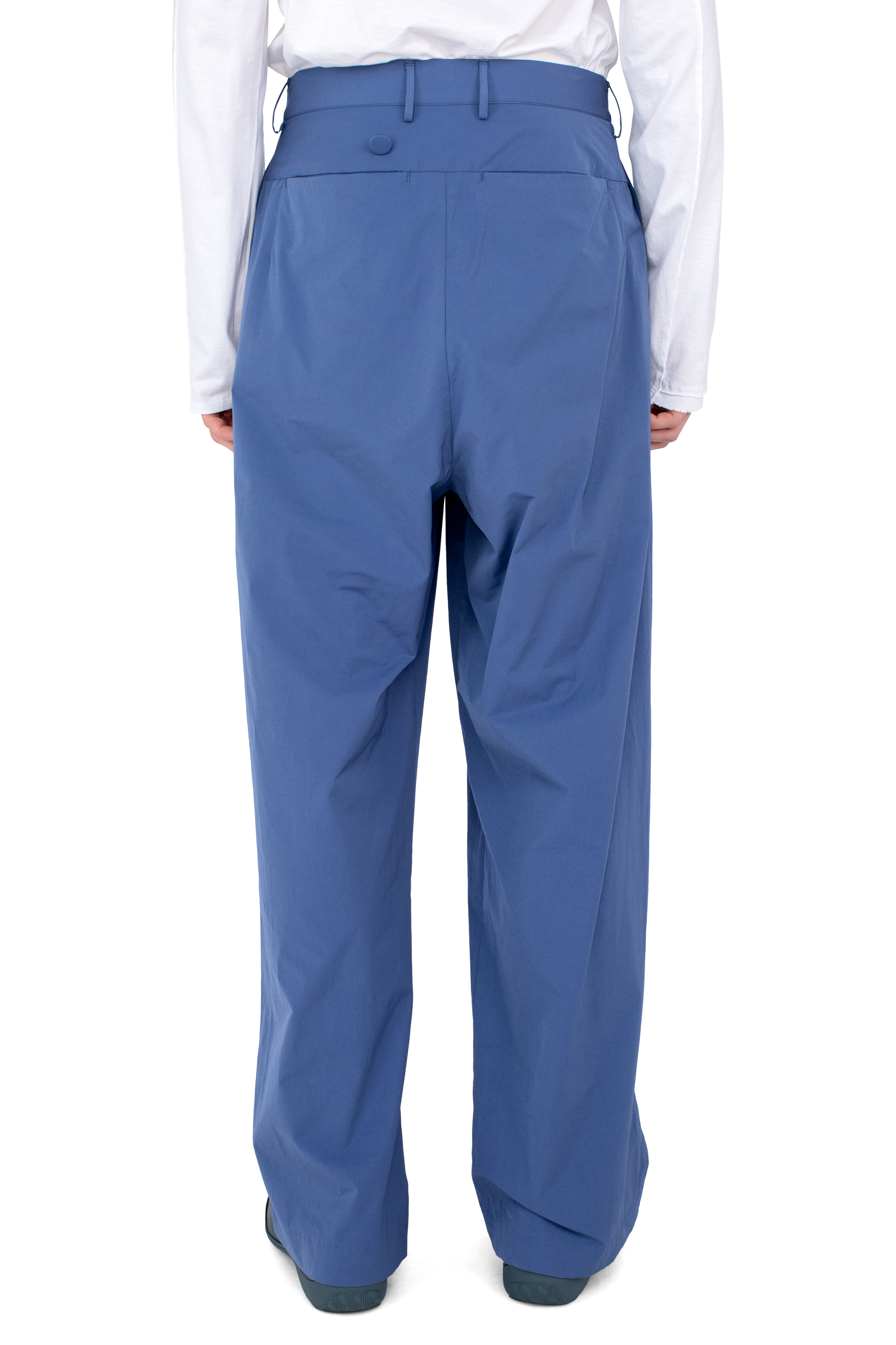 Kiko Kostadinov Bottoms KIPPEL Wrap Trousers pantalon bleu Abyss