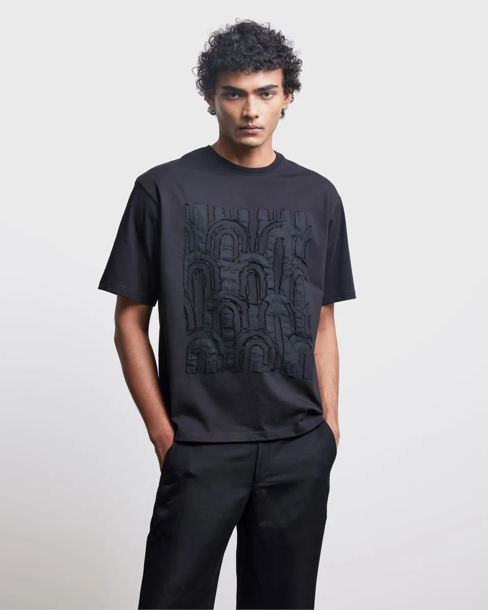 COUNTRYMADE T-shirts Arch Fragment T-Shirt t-shirt coton jersey appliqué
