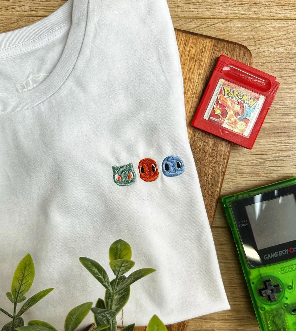 Juste Un T-shirt T-shirts Enfants Bourg Palette T-shirt brodé blanc