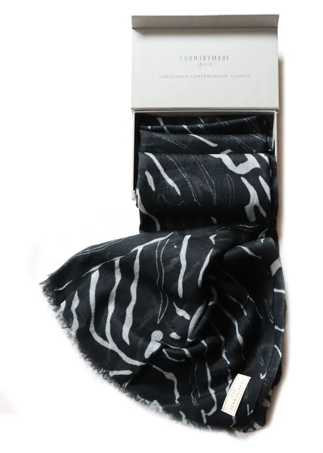 COUNTRYMADE Accessories Terrain Maize Scarf écharpe 70 x 200 cm laine cachemire