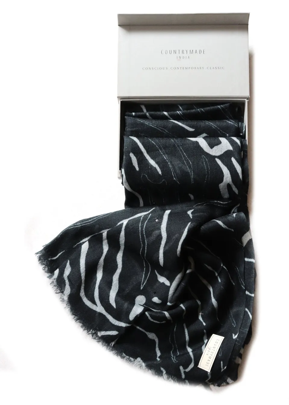 COUNTRYMADE Accessories Terrain Maize Scarf écharpe 70 x 200 cm laine cachemire