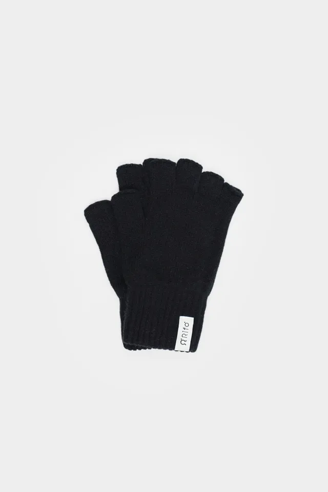 Rifo Mitaines Samuele mitaines noir bleu marine laine recyclée