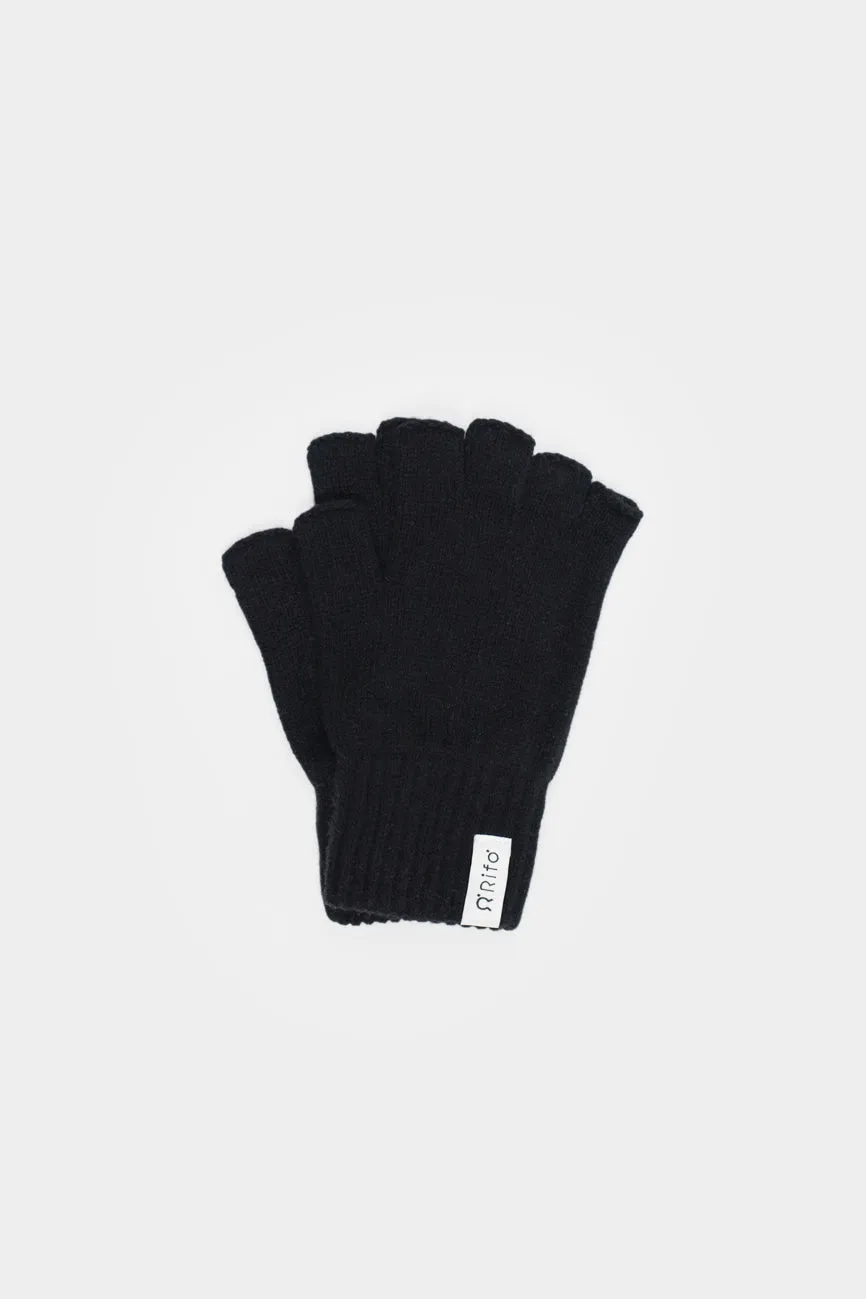 Rifo Mitaines Samuele mitaines noir bleu marine laine recyclée