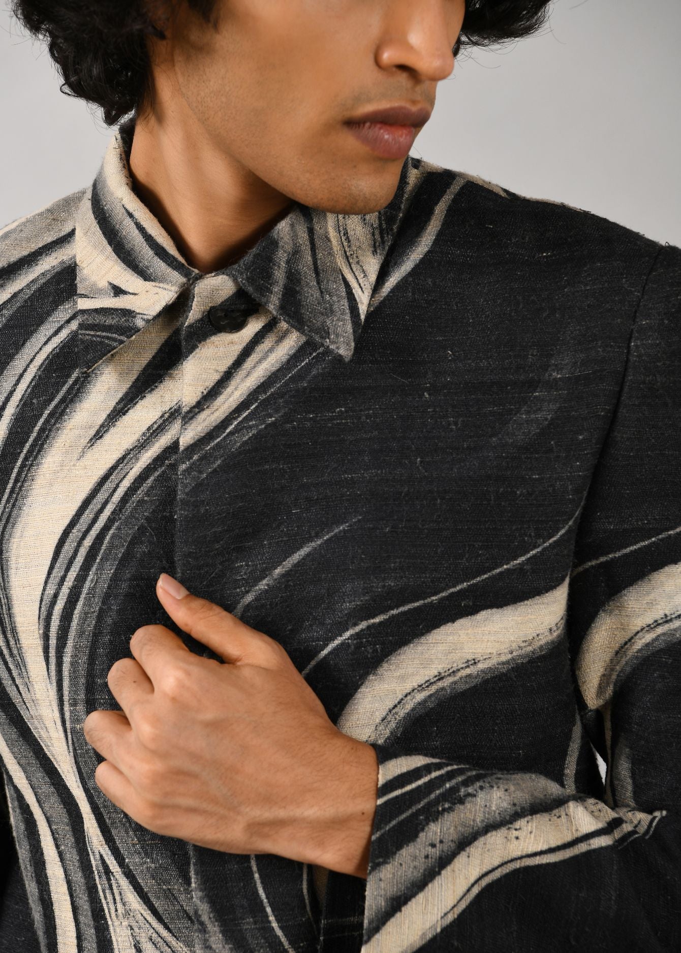 COUNTRYMADE Jackets Airborne strokes Overcoat pardessus soie Ghiccha
