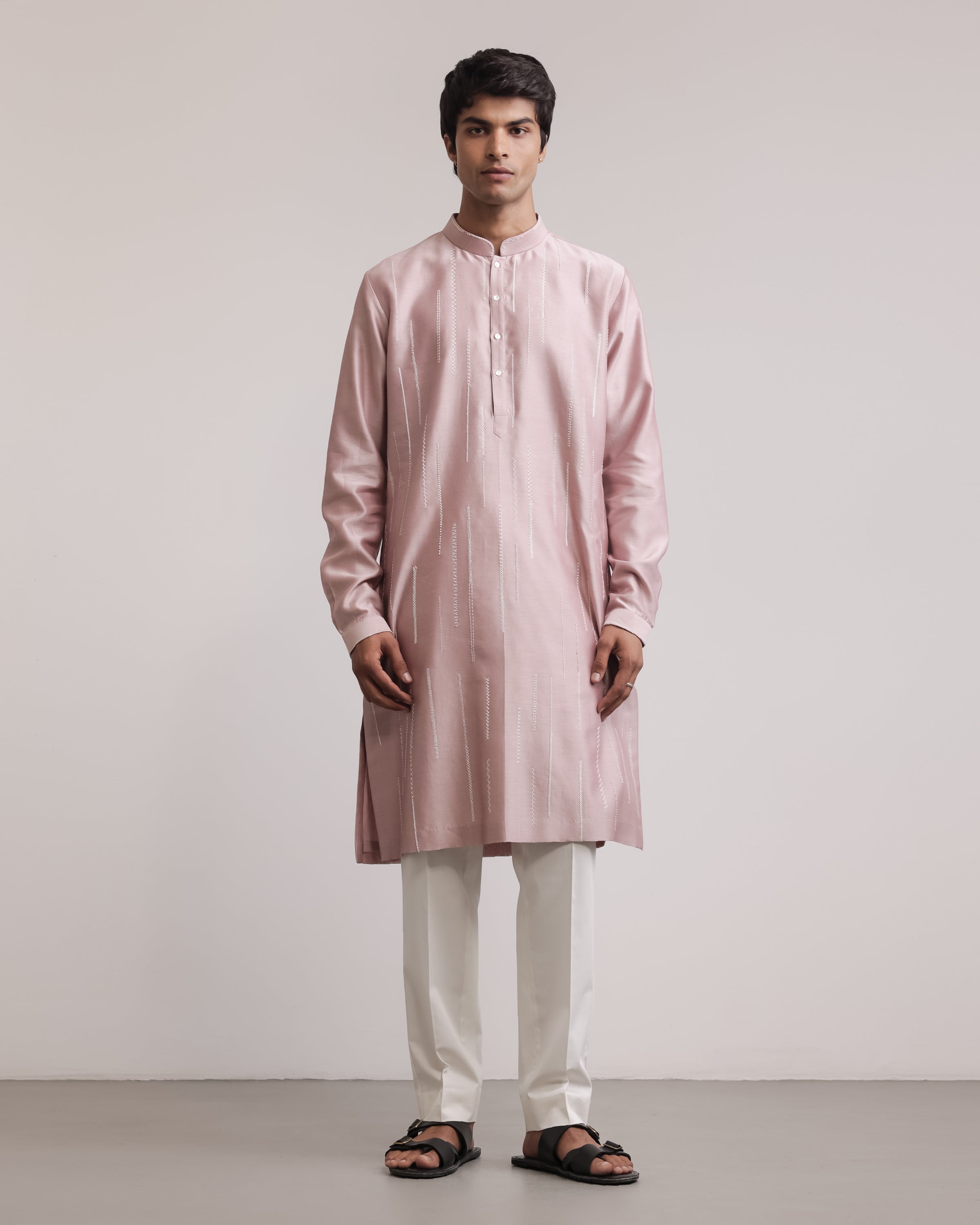 COUNTRYMADE Kurtas Residual Stitches Linear Kurta Set ensemble kurta pantalon brodé