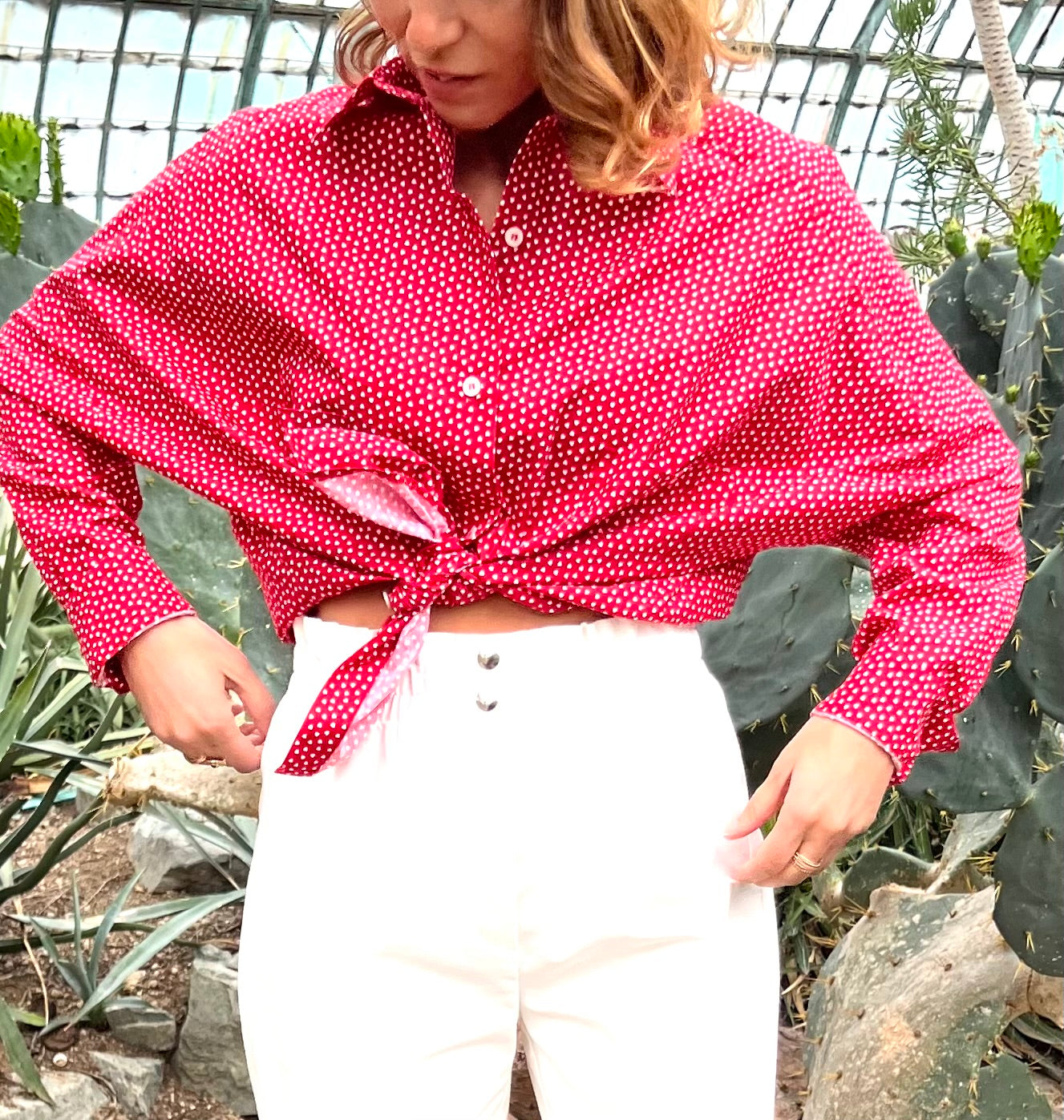PANTRUCHE Chemises HOLIDAY coeur chemise oversize en coton S à L
