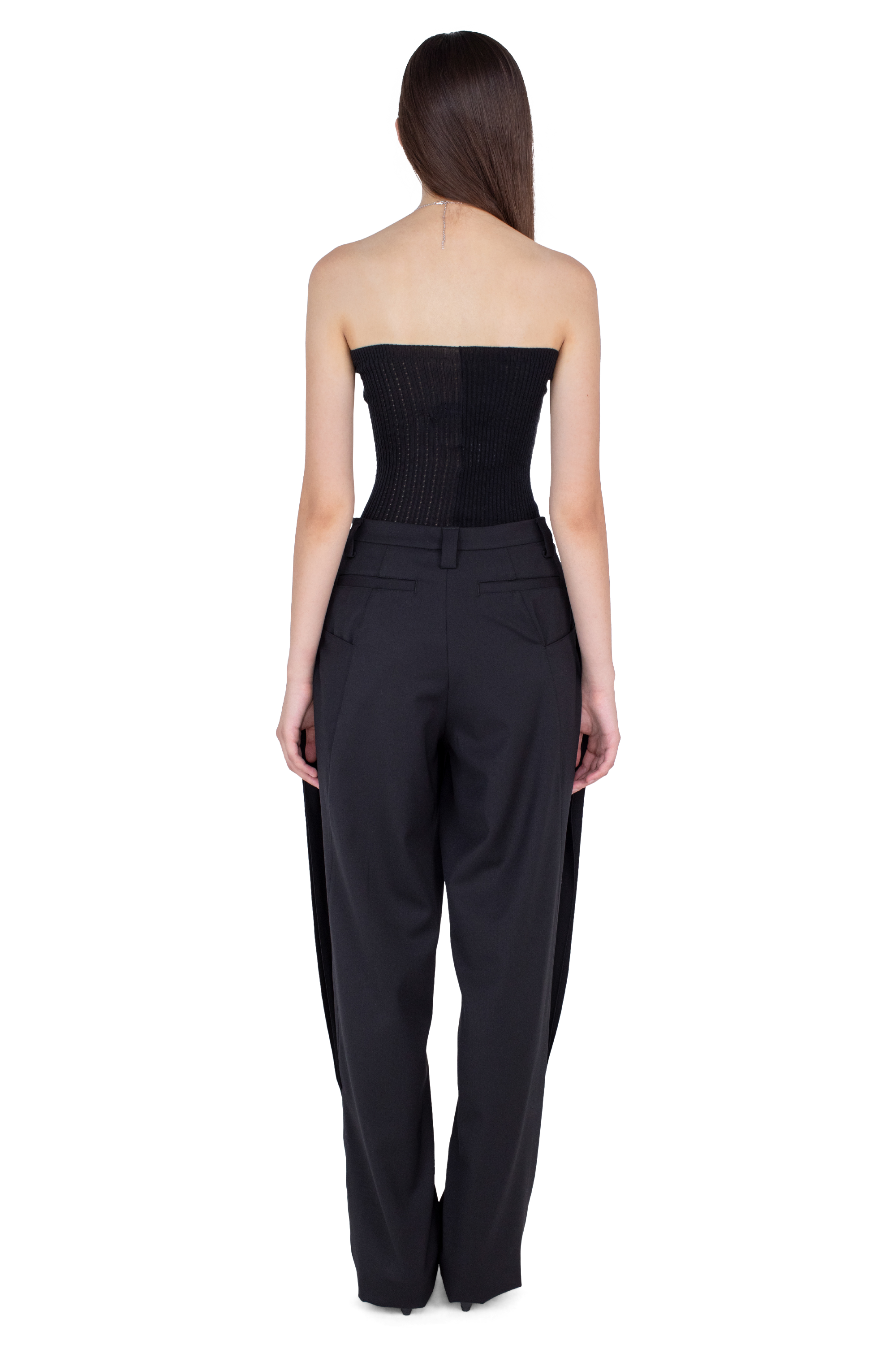Kiko Kostadinov Bottoms TERN Trousers pantalon noir laine