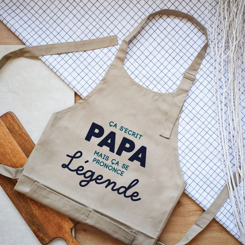 Juste Un T-shirt Tabliers Ça se prononce légende tablier papa