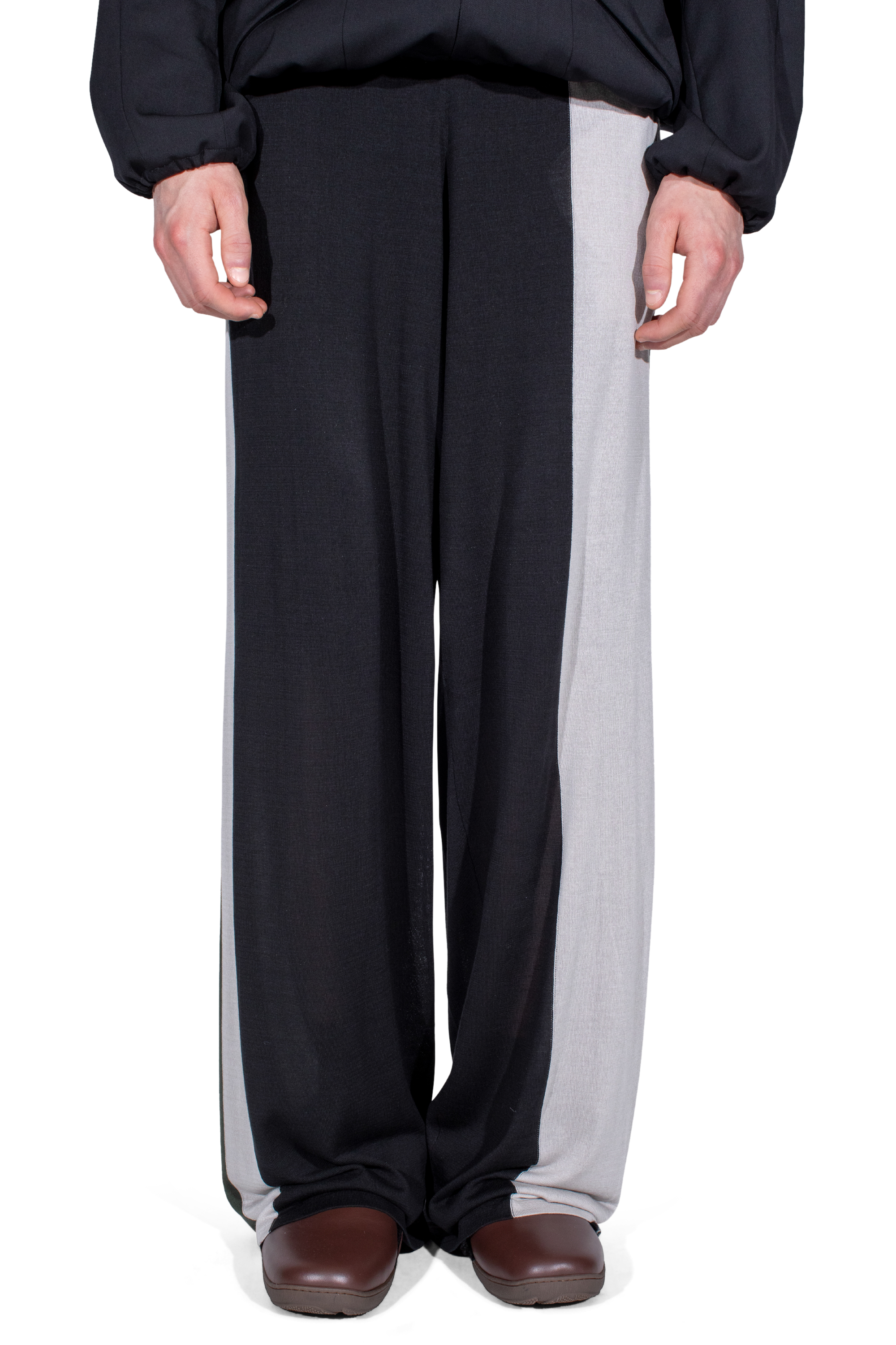 Kiko Kostadinov Knitwear SIGO Knit Trousers pantalon noir tricot