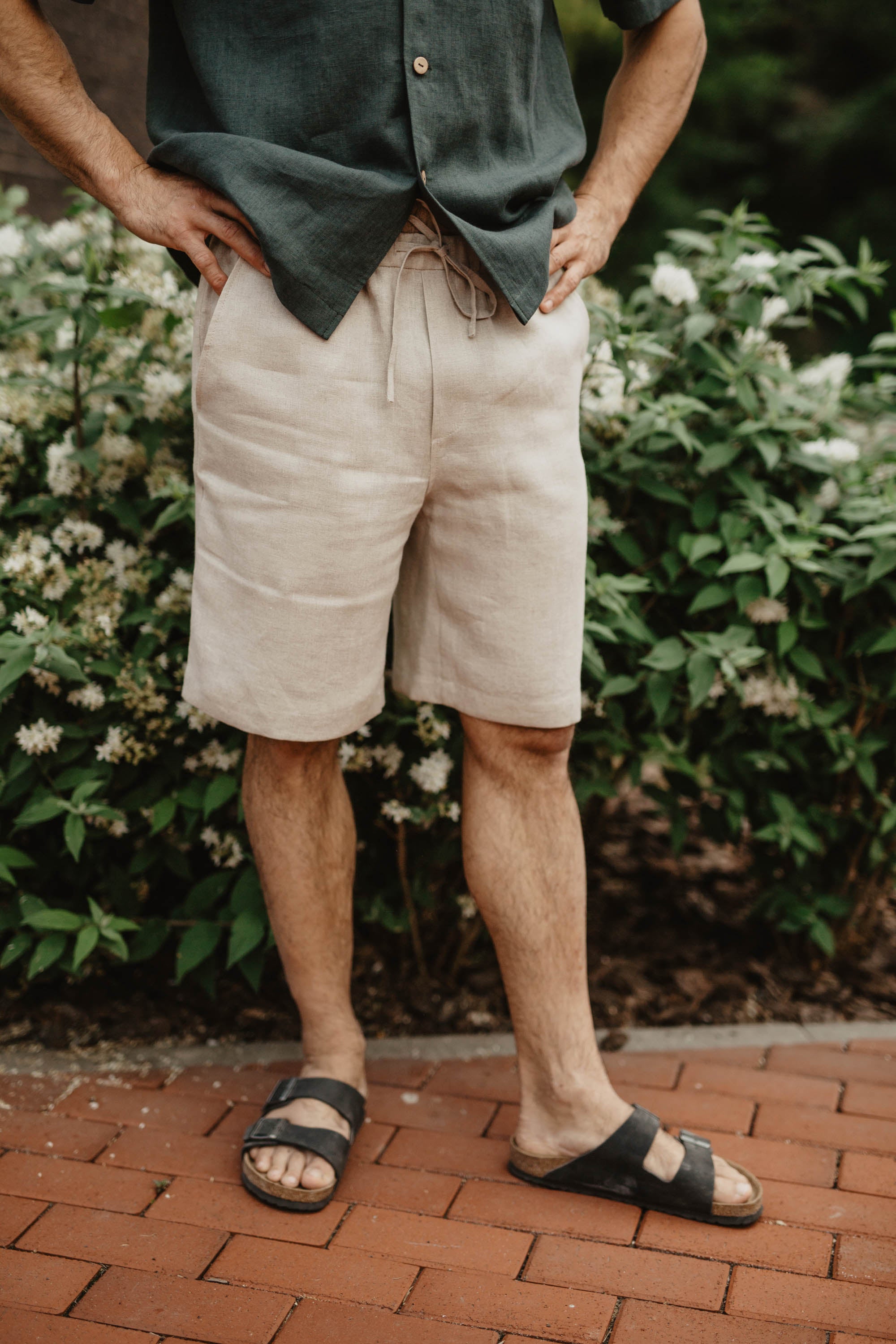 Laumė linen Men's clothing TIKLIS short en lin homme naturel