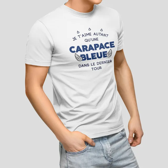 Juste Un T-shirt T-shirts Imprimés Carapace Bleue t-shirt imprimé